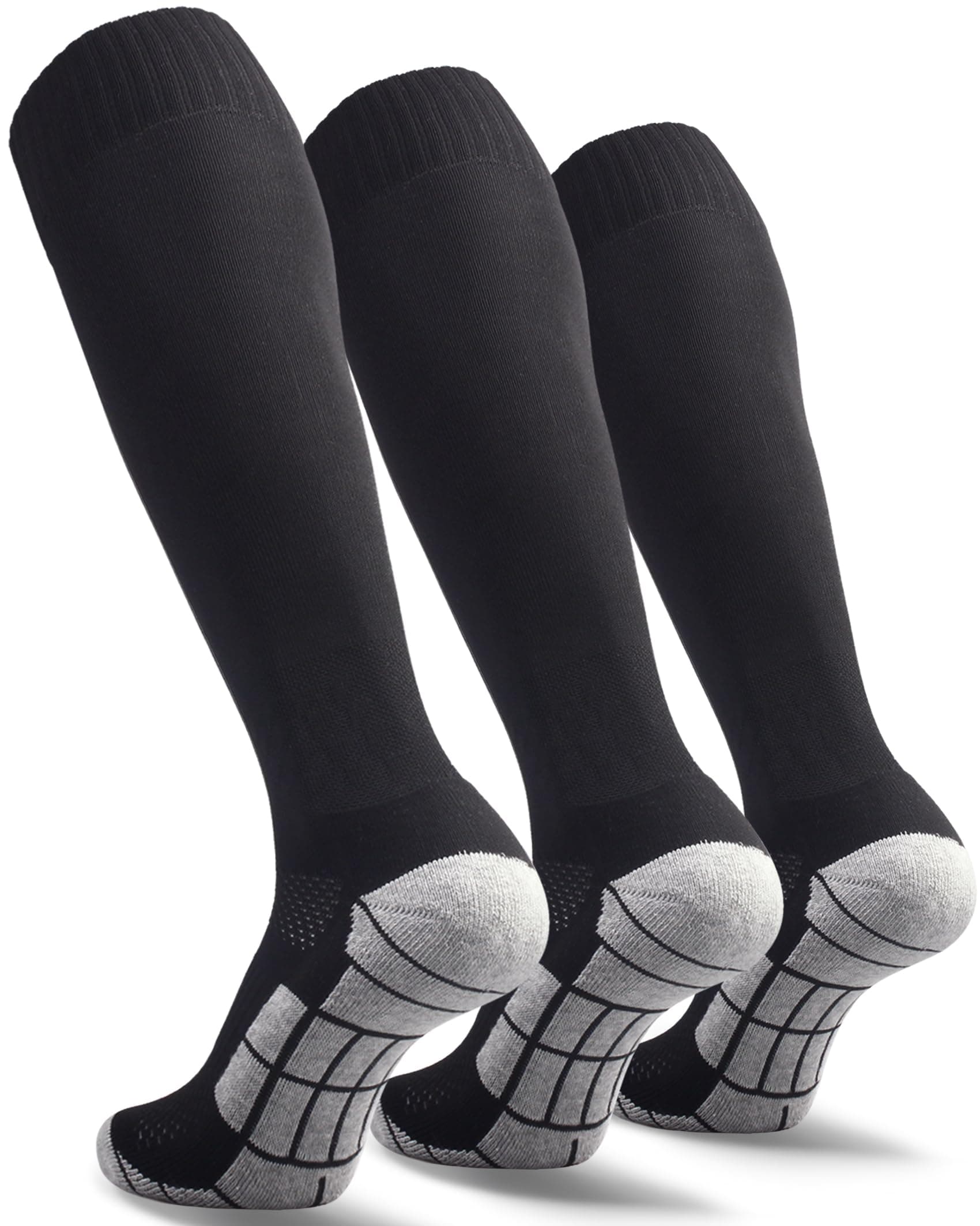 Soccer Socks (1/3/5 pairs) Team Sport Knee High Socks for Adult Youth Kids
