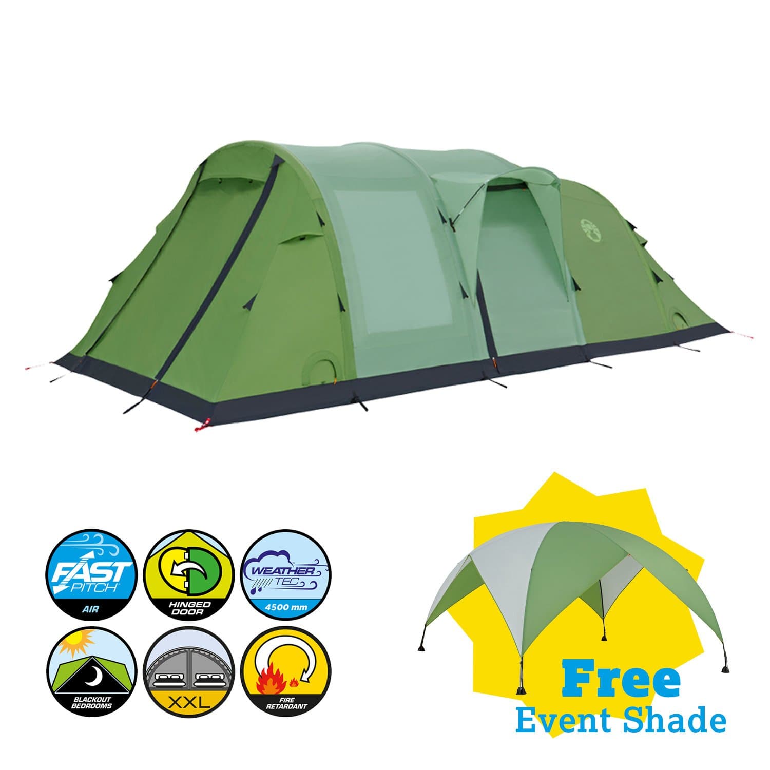 Coleman Valdes Tent with a Medium Event Shade