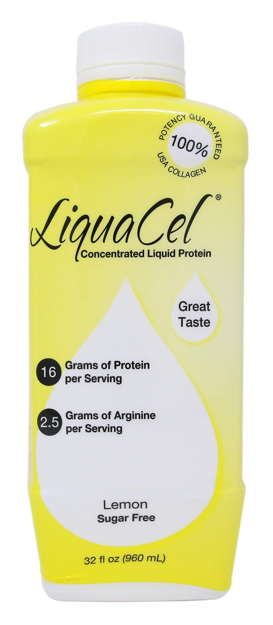 Global Health Products in Global Health Products in Liquacel Liquid Protein Sugar Free Lemonade, Lemonade 32 oz