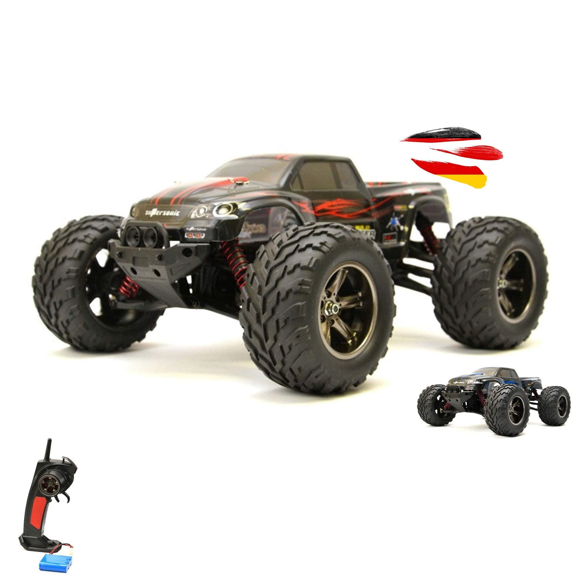 GoStock Remote Control Car, 1:12 Scale RC Car Off Road Electric Vehicle 2.4G High Speed of 42km / h All Terrain Buggy Remote Control Monster Truck for Kids and Adult