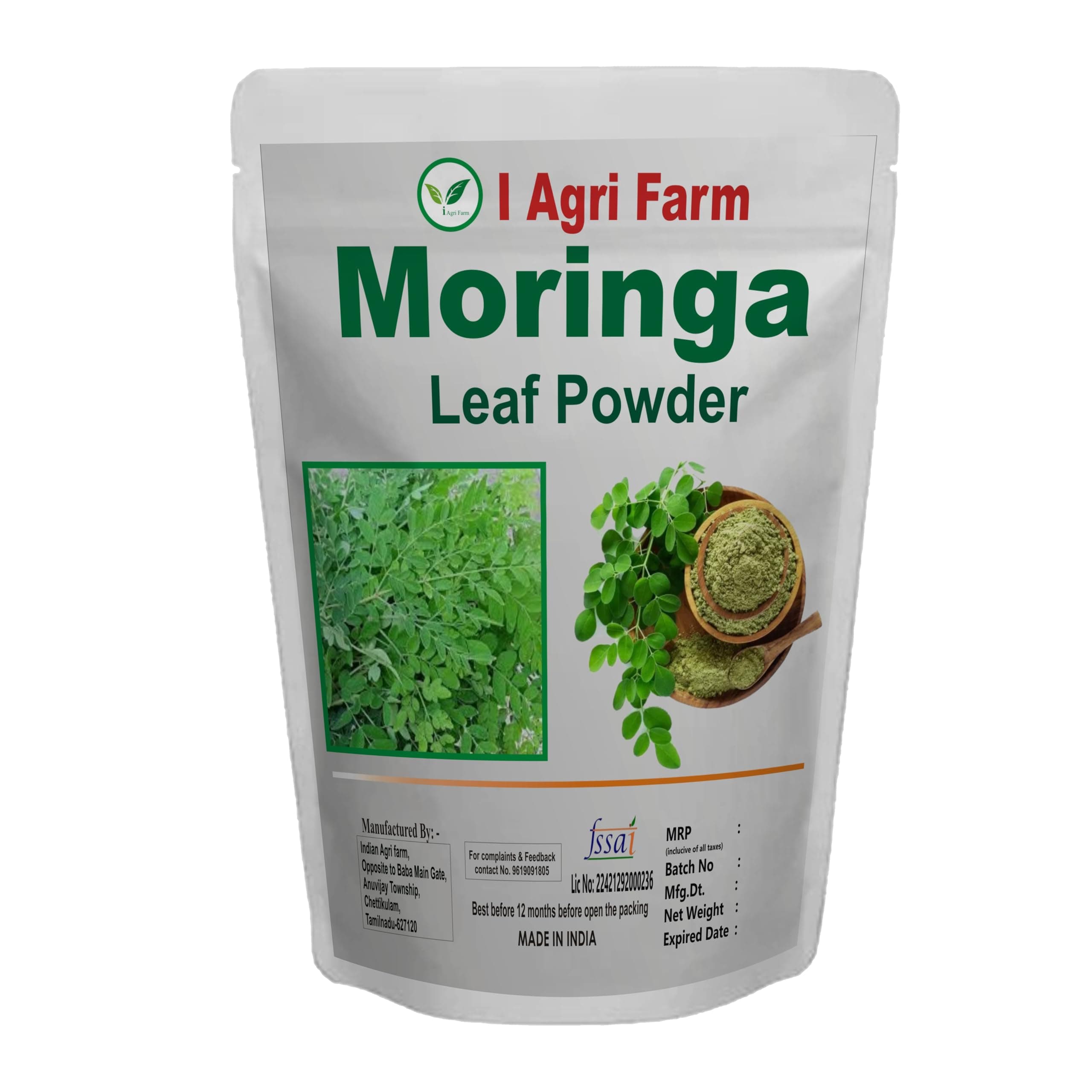 Organic Moringa Leaves Powder - 250 gram/Drumstick Leaves Powder