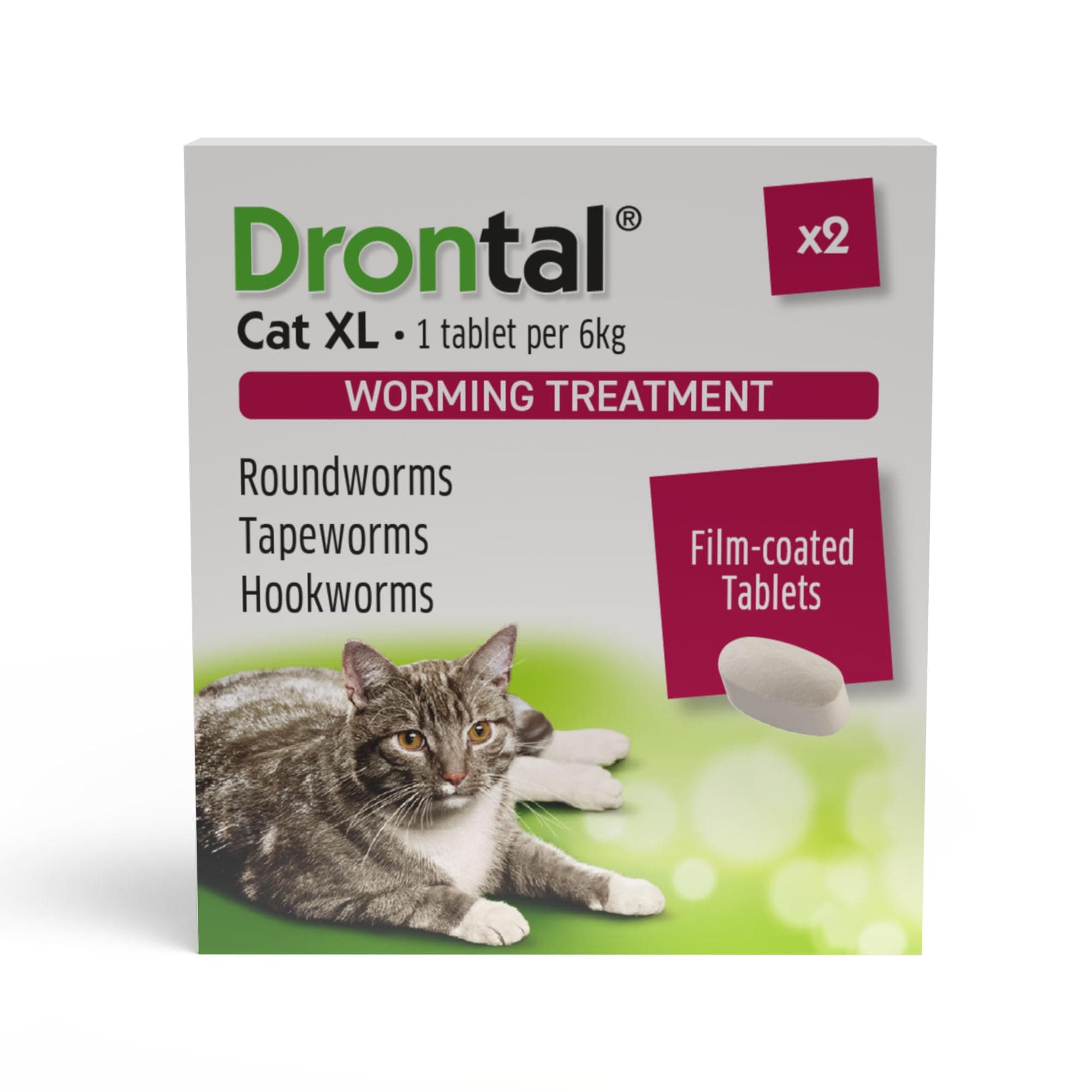 Tablets x 2 40g - XL Cats (Over 6kg)