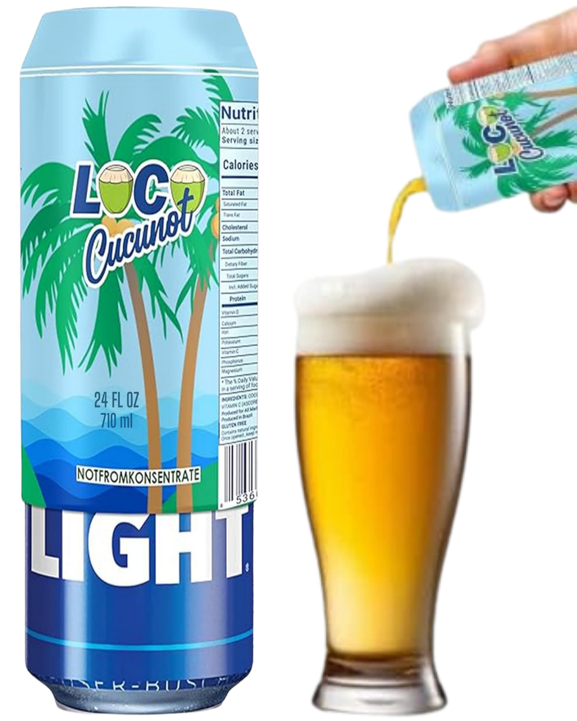 BeerSkin Skywin Silicone Can Sleeve - Drinks Can Cover can Hides Can 24 oz (710ml) by Disguising it as a Can of Soda (Blue)