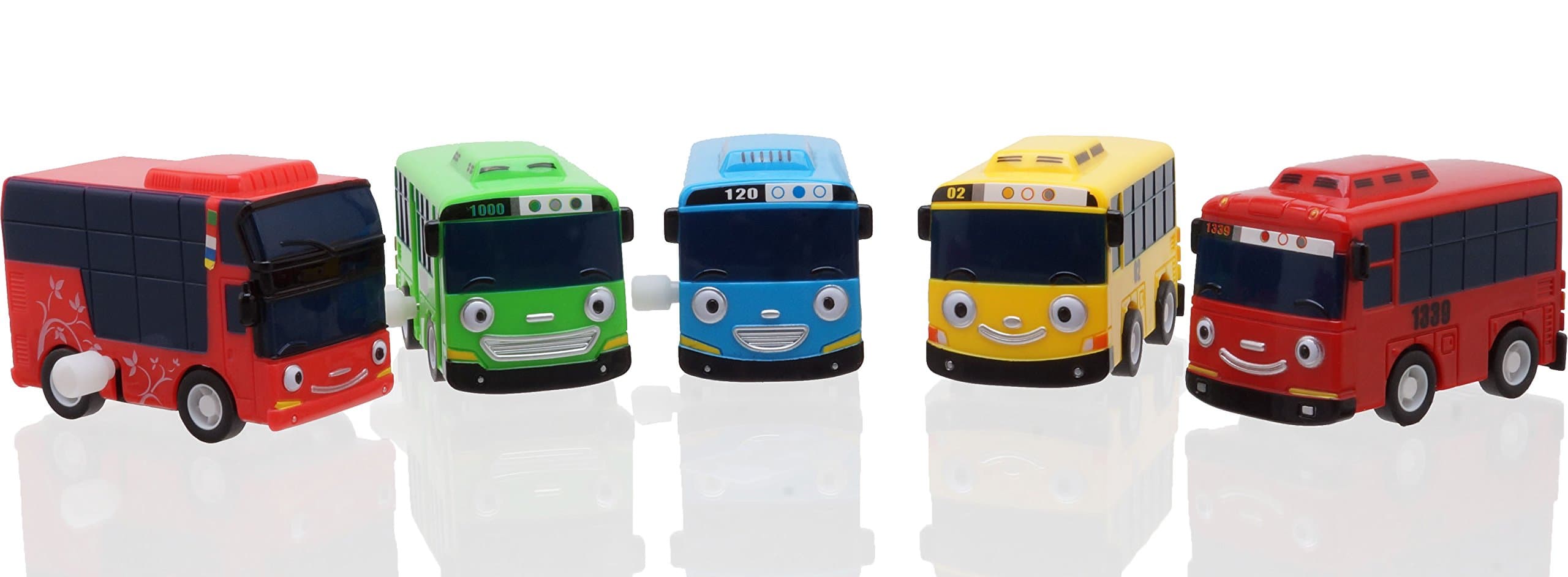 Tayo Kid Little Bus Toy 5 Pcs (Rogi + Gani + Rani + Citu)