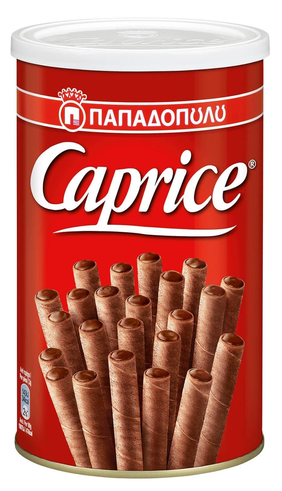 Caprice Classic Crispy Wafer Rolls with Cocoa and Hazelnut Filling - 250g