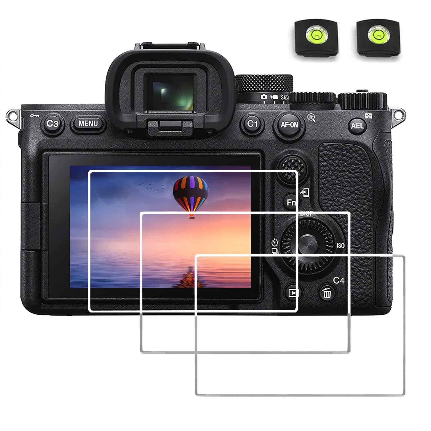 A7 IV Screen Protector Compatible for Sony Alpha 7 IV A7 IV A7IV A7M4 A74 Camera, Anti-scratch Hard Tempered Glass Film (3+2 pack)
