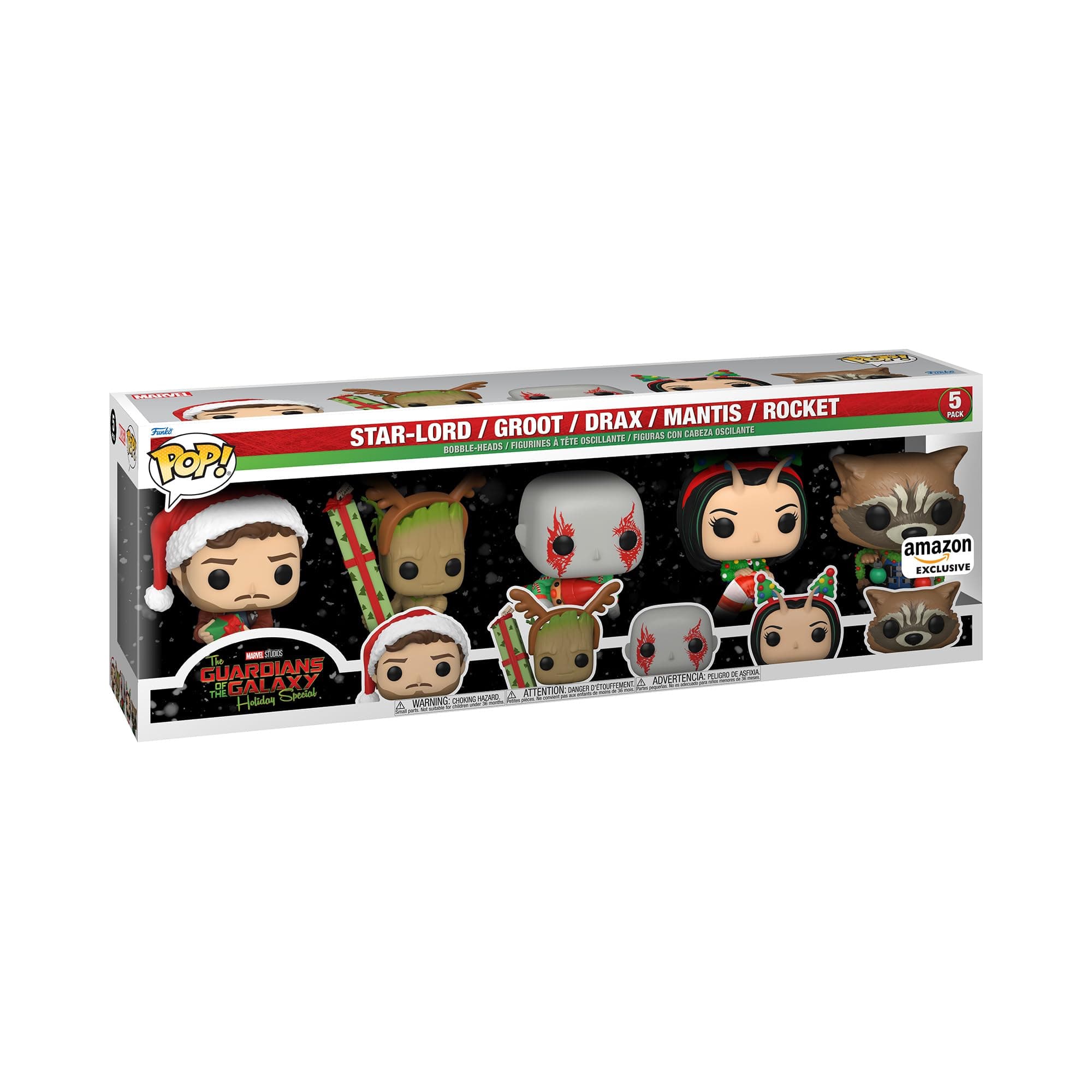 Pop! Marvel Holiday: Guardians of The Galaxy 5 Pack, Amazon Exclusive