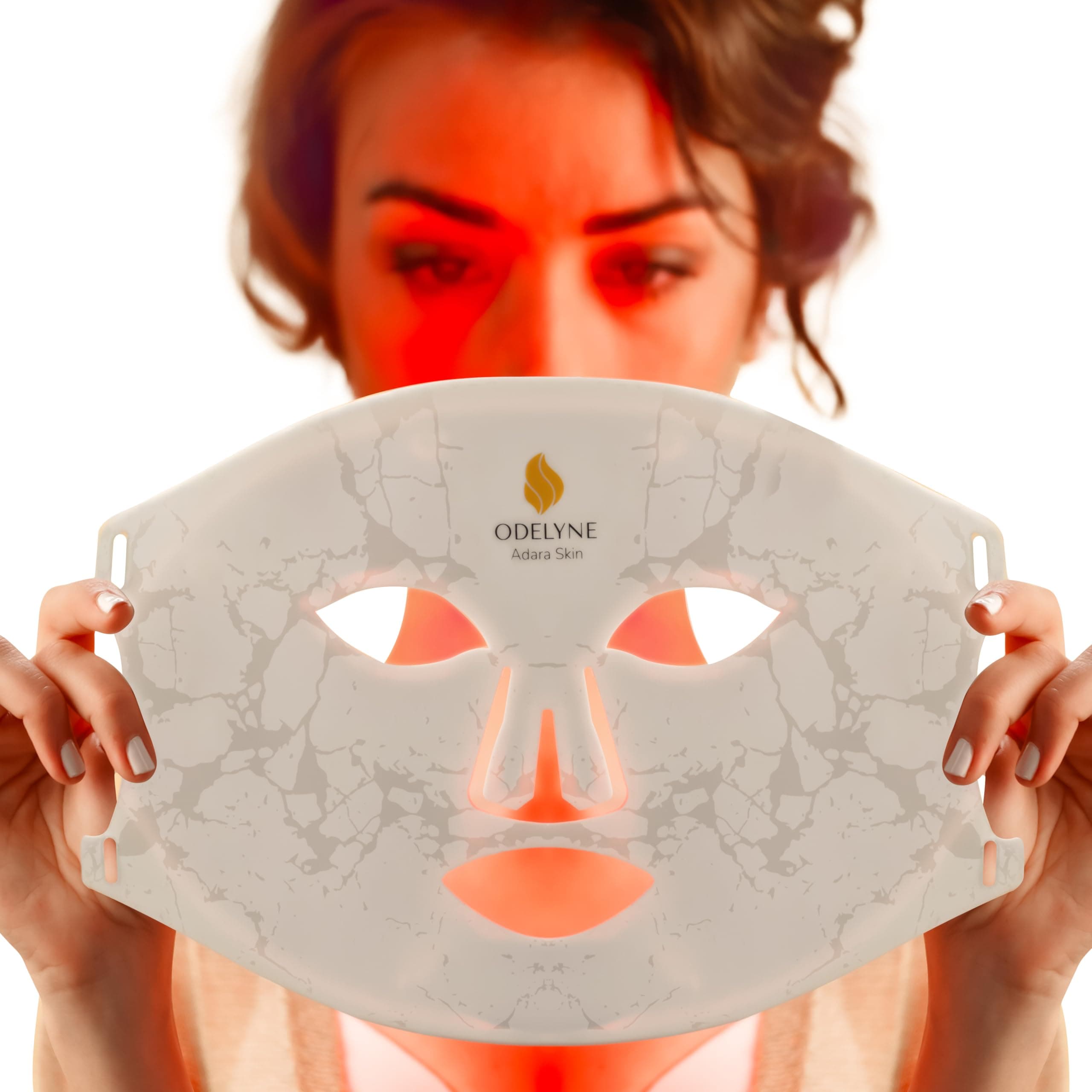 ODELYNEAdara Lite – LED Gesichtsmaske Lichttherapie, Lichttherapie Maske mit reiner Infrarot 1072nm und Rotlicht, Red Light Therapy für Anti Falten und Hautpflege