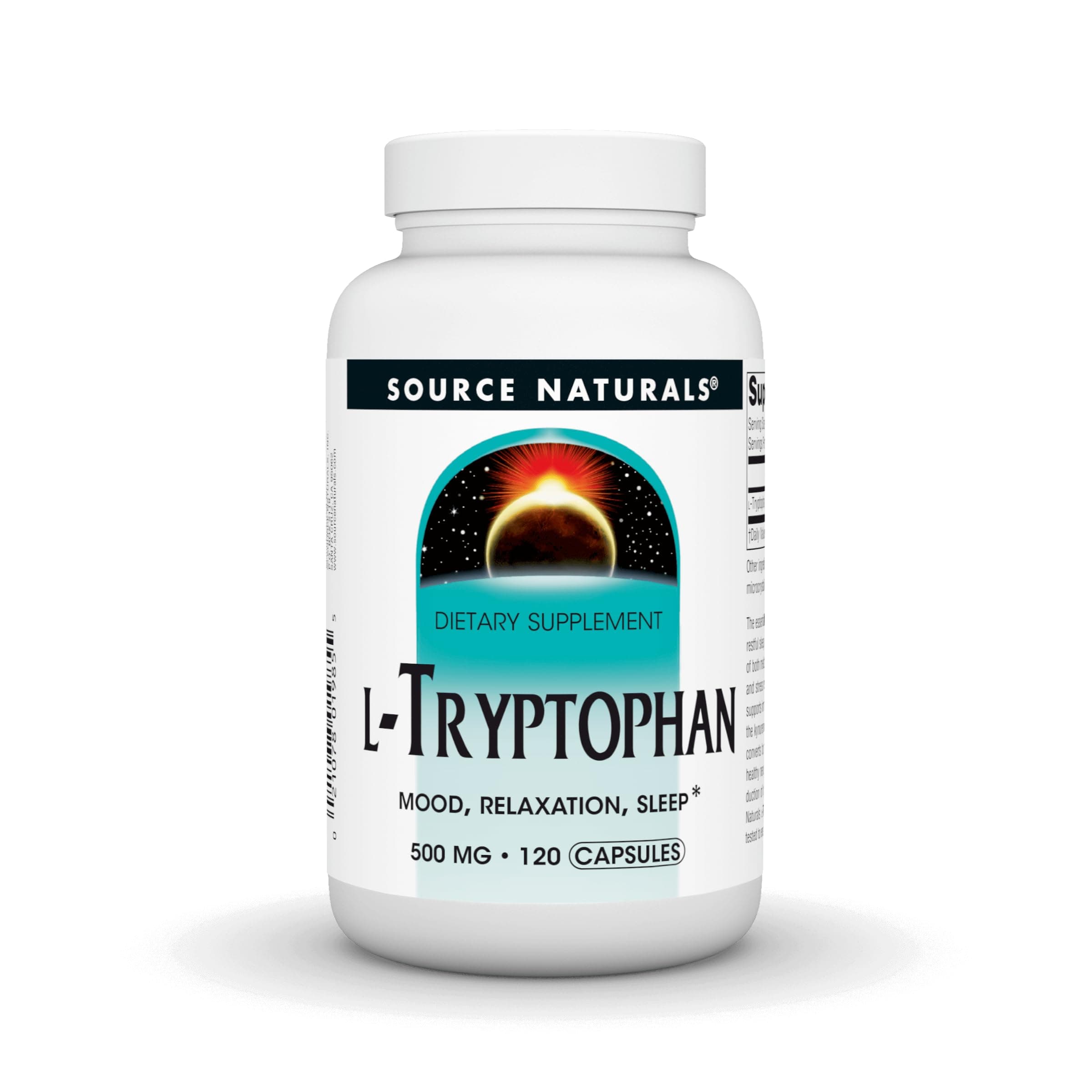 L-Tryptophan, for Mood, Relaxation, and Sleep*, 500mg - 120 Capsules