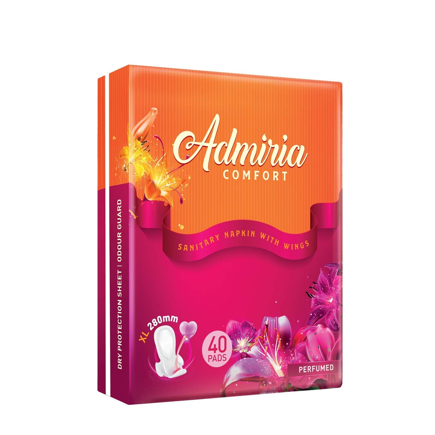 Admiria Comfort Sanitary Pad/Napkins Regular (Pack of 40)