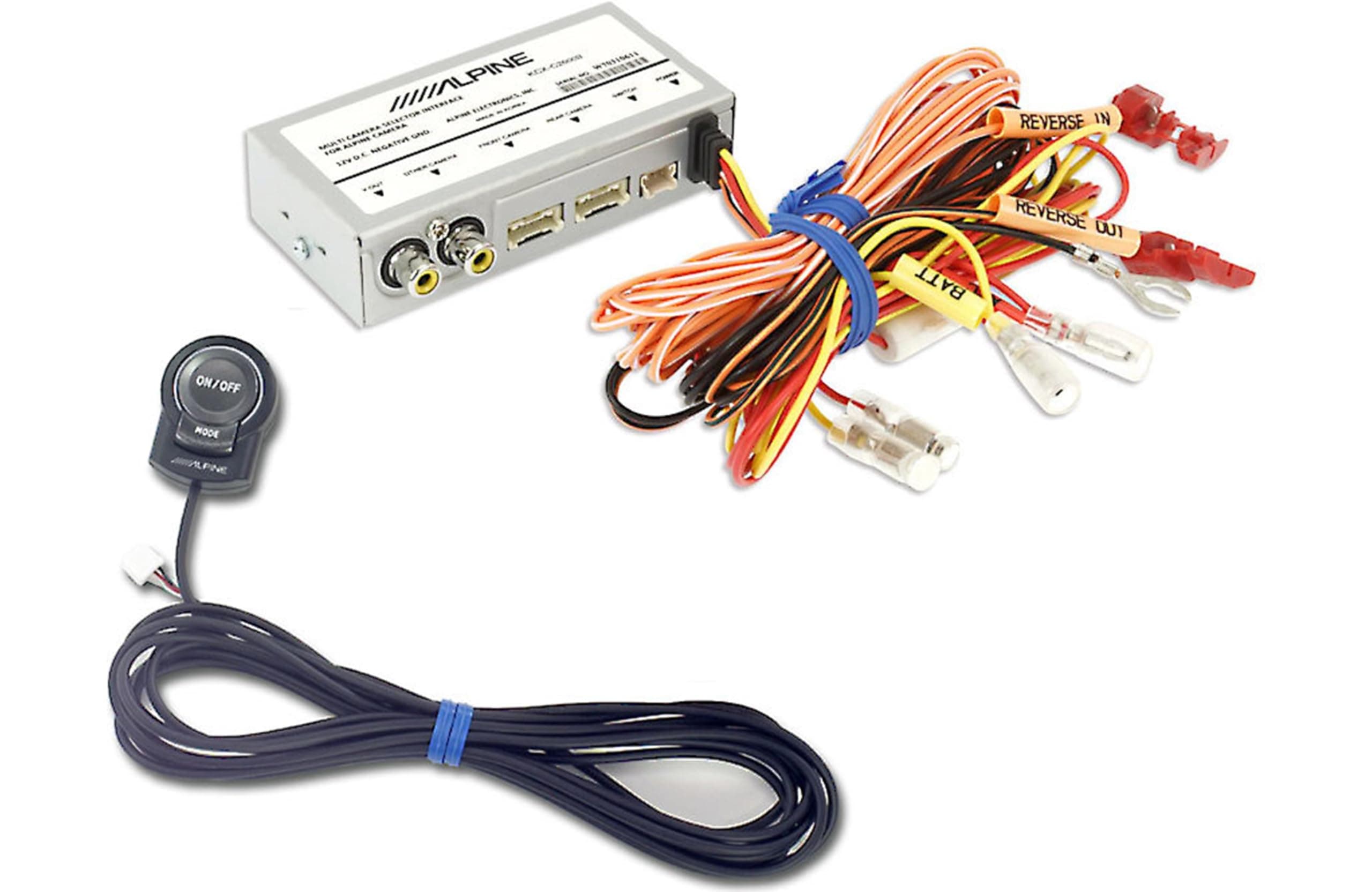 Alpine KCX-C2600B Front And Rear Camera Selector