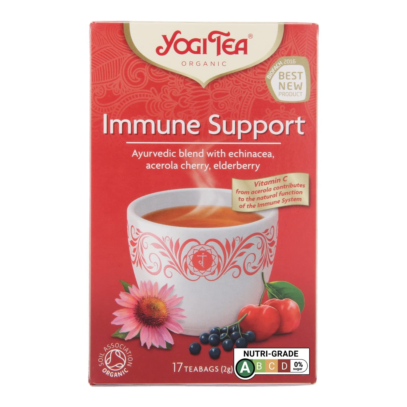 YOGI TEA Immune Support Teabags, 17 CT