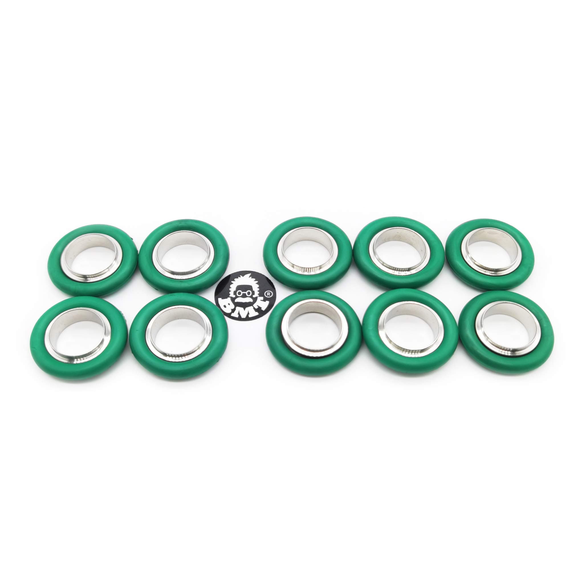BROWNIAN MOTION TECHNOLOGYKF16 Flange Centering Ring x 10pcs < ISO-KF Flange, Stainless Steel Ring, FKM Viton O-Ring >