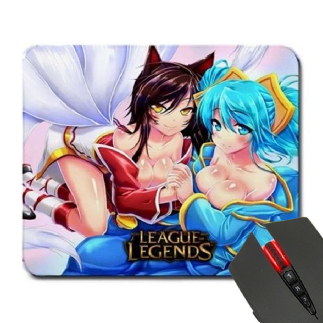 Sexy Ahri Sona Customized Print Rectangle Diy Mouse Mat Pad Mousepad