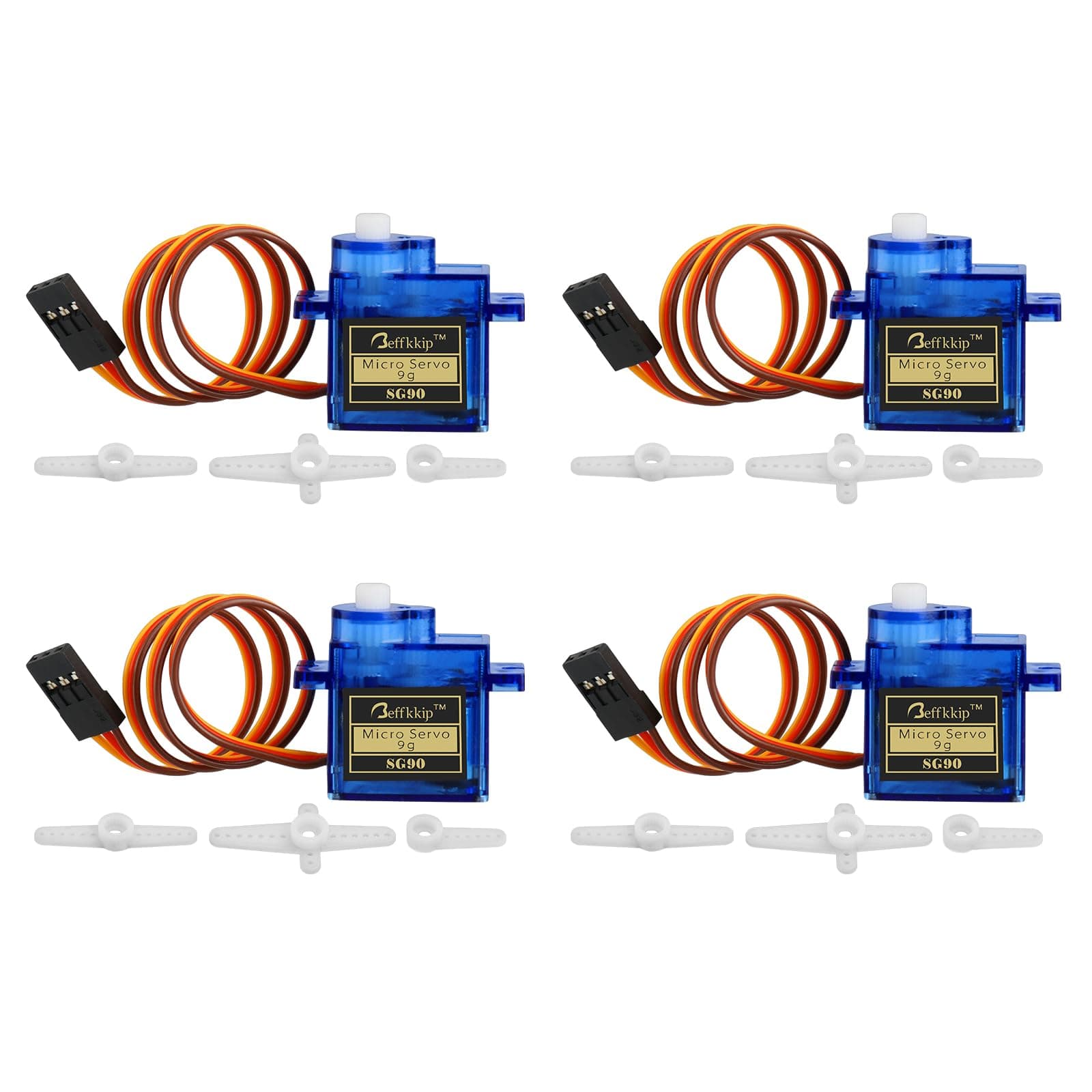 LXL1115b17164Pcs SG90 9g Micro Servos for RC Robot Helicopter Airplane Controls Car Boat