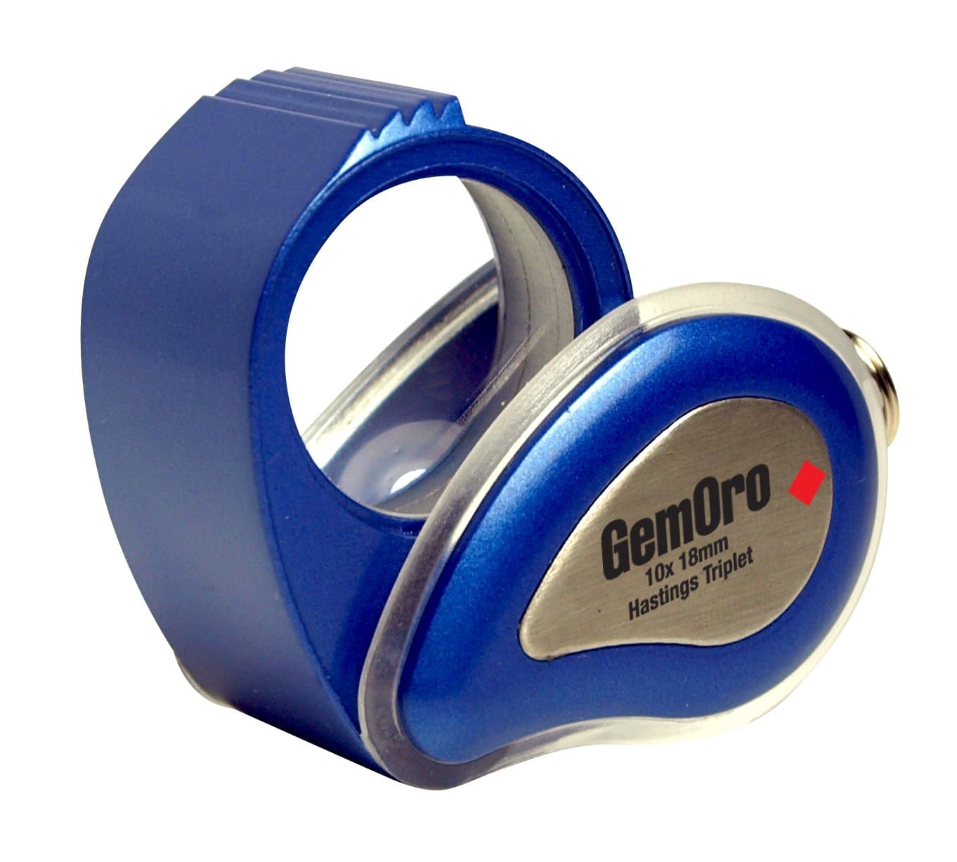 GemOro 10x 18mm VIP Loupe Hastings Triplet and Carrying Case, you choose color of loupe (Blue 0646)