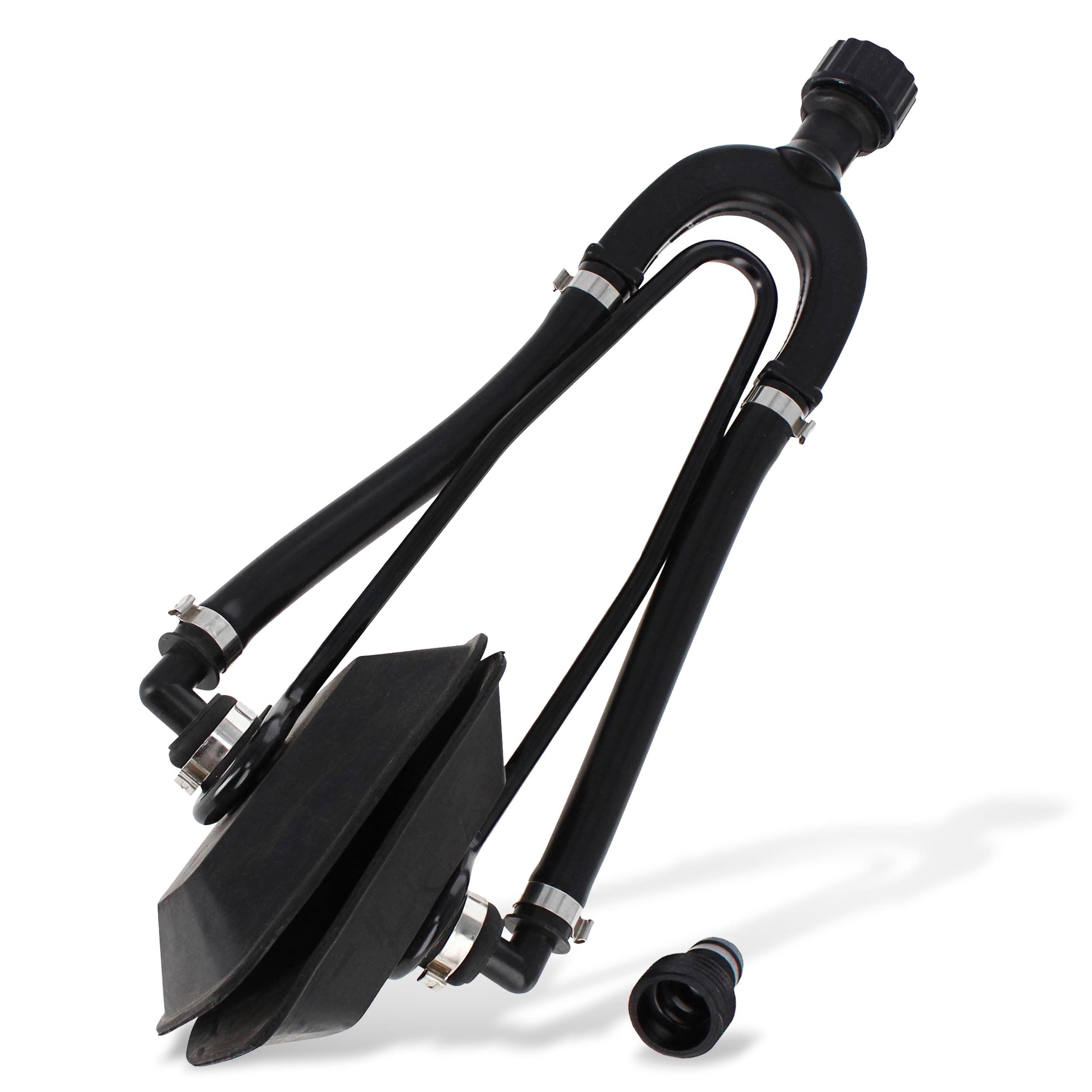 Dual Water Feed Boat Motor Flusher Rectangular Cup Muffs with Hose Fittings Flush Kit – Marine Outboard Engine Flushing