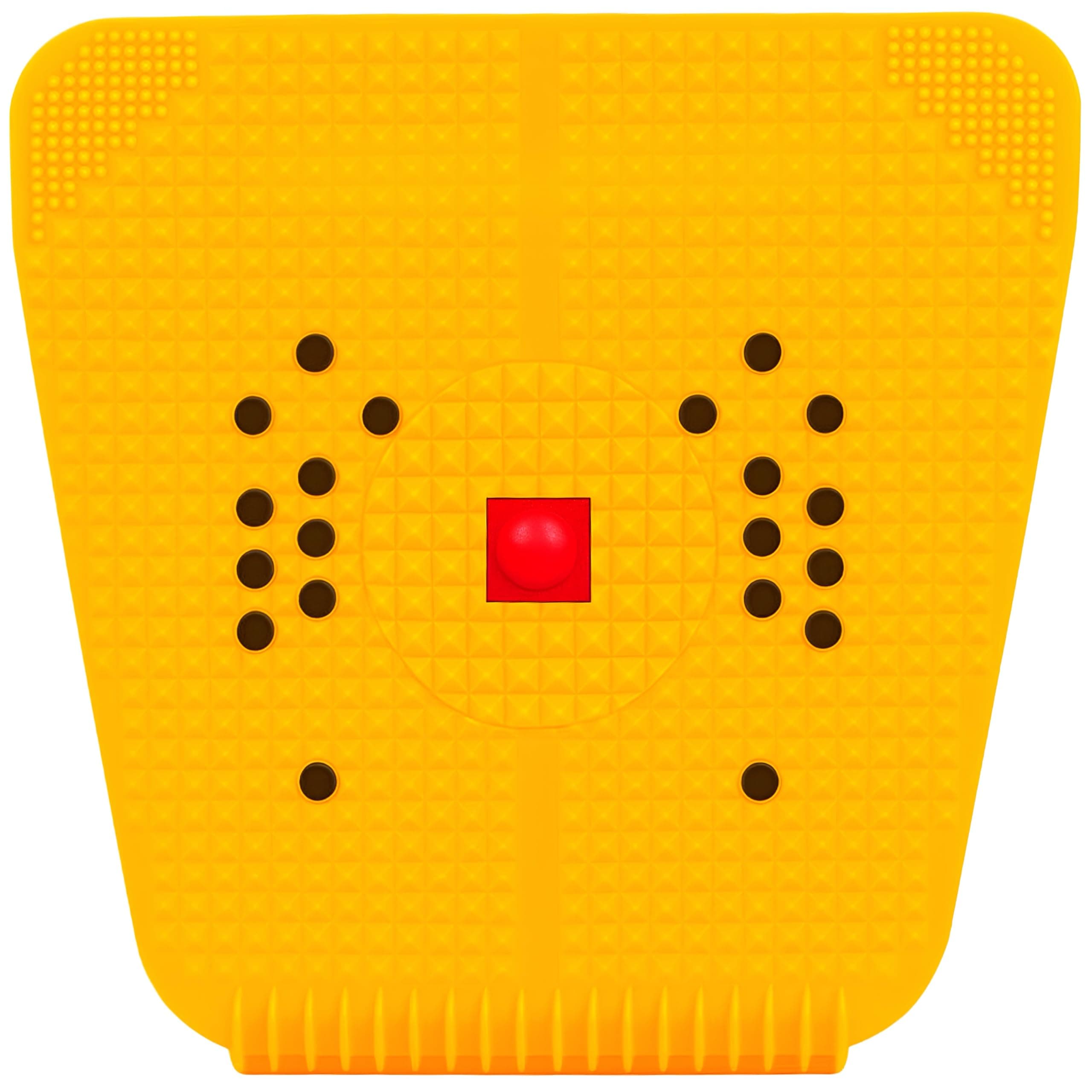 Acupressure Magnetic Foot Power Mat Stress & Pain Relief Therapy for Heel, Knee, Leg, Sciatica | Improves Blood Circulation | Yellow Pyramid Mat for Daily Health Care (Acupressure Mat)