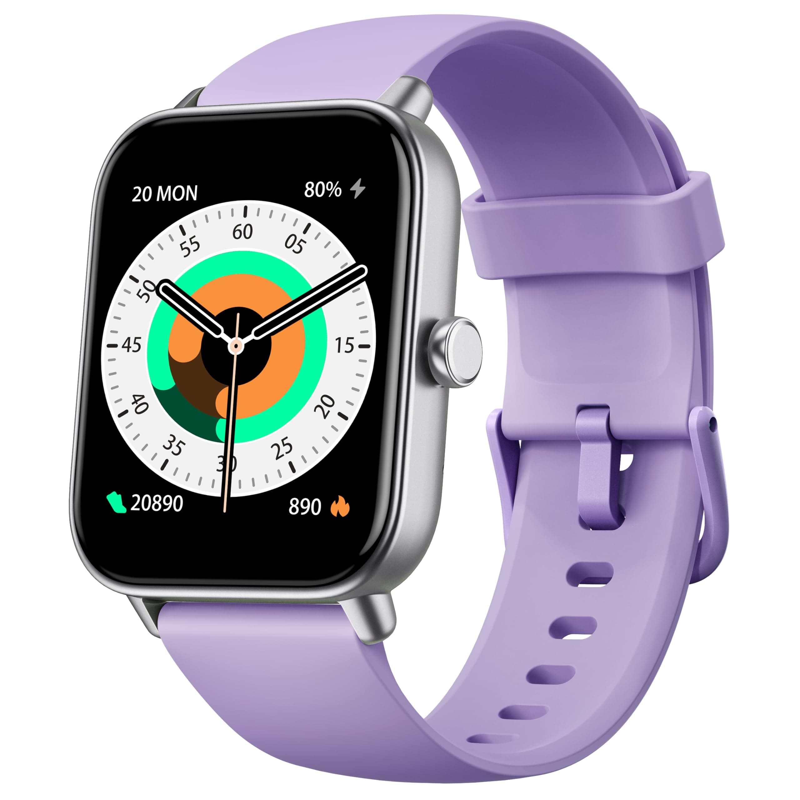 ENOMIR Smart Watch for Men Women, Alexa Built-in Fitness Tracker with Call Function&1.8" HD Touchscreen, 5ATM Waterproof Heart Rate/Sleep/SpO2 Monitor, 100+ Sport Modes, iOS Android Compatible, Purple