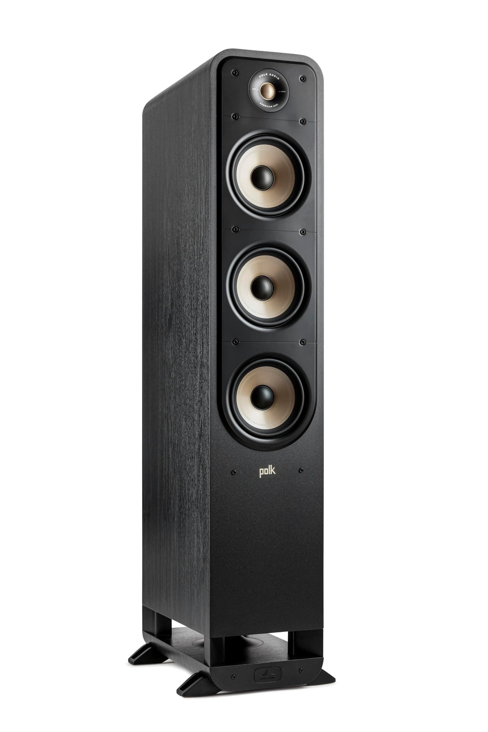 Signature Elite Es60 Tower Speaker-Hi-Res Audio Certified And Dolby Atmos & Dts:X Compatible,1" Tweeter & Three 6.5" Woofers,Power Port Technology For Effortless Bass,Stunning Black-Wired