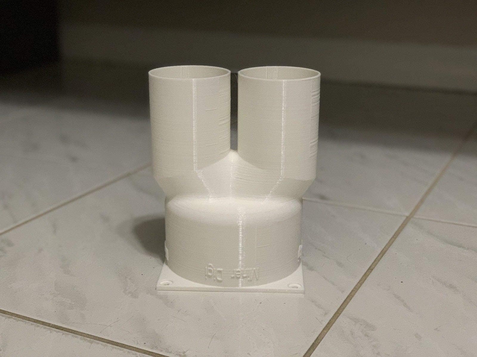 Antminer Silencer Shroud Dual Tip Muffler 120mm ASIC Miner Soundproofing Fan Duct Cooling Muffler Dual Exhaust Silencer Shroud to 6 Inch Vent