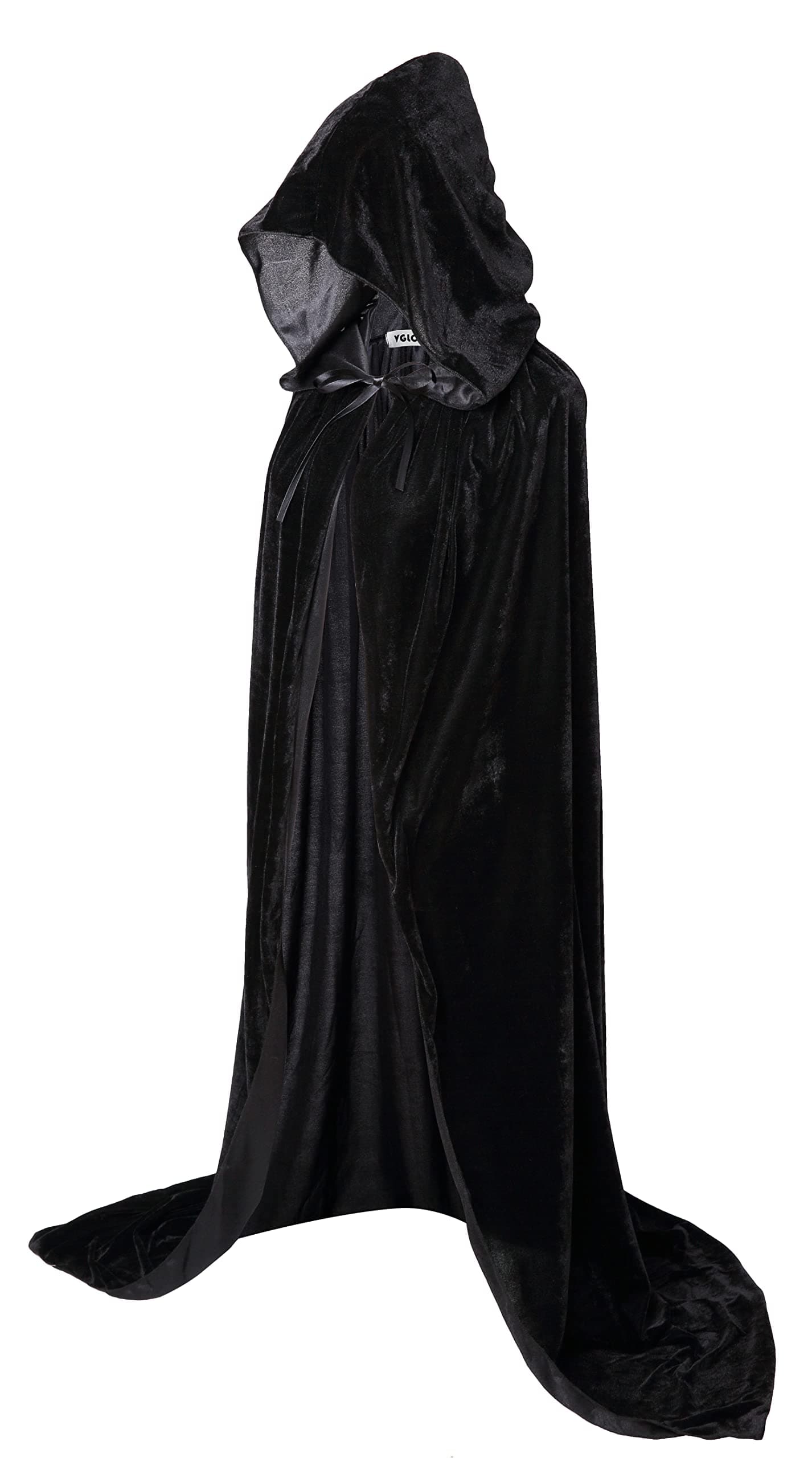 Unisex Adults Hooded Cloak Velvet Cape for Halloween Cosplay Costumes