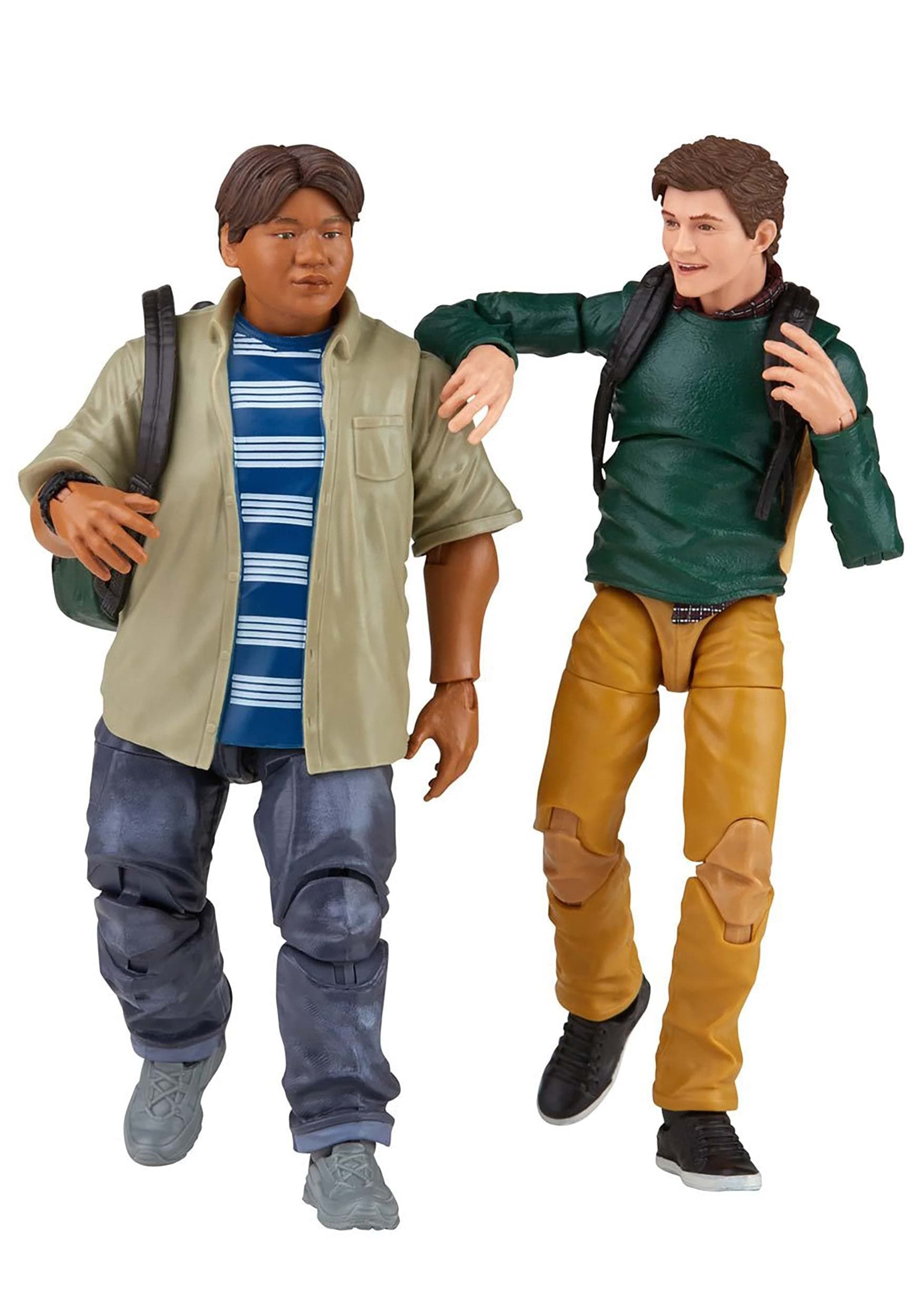 Legends Series Spider-Man 60th Anniversary Peter Parker and Ned Leeds MCU 2-Pack 6-inch Action Figures, 7 Accessories