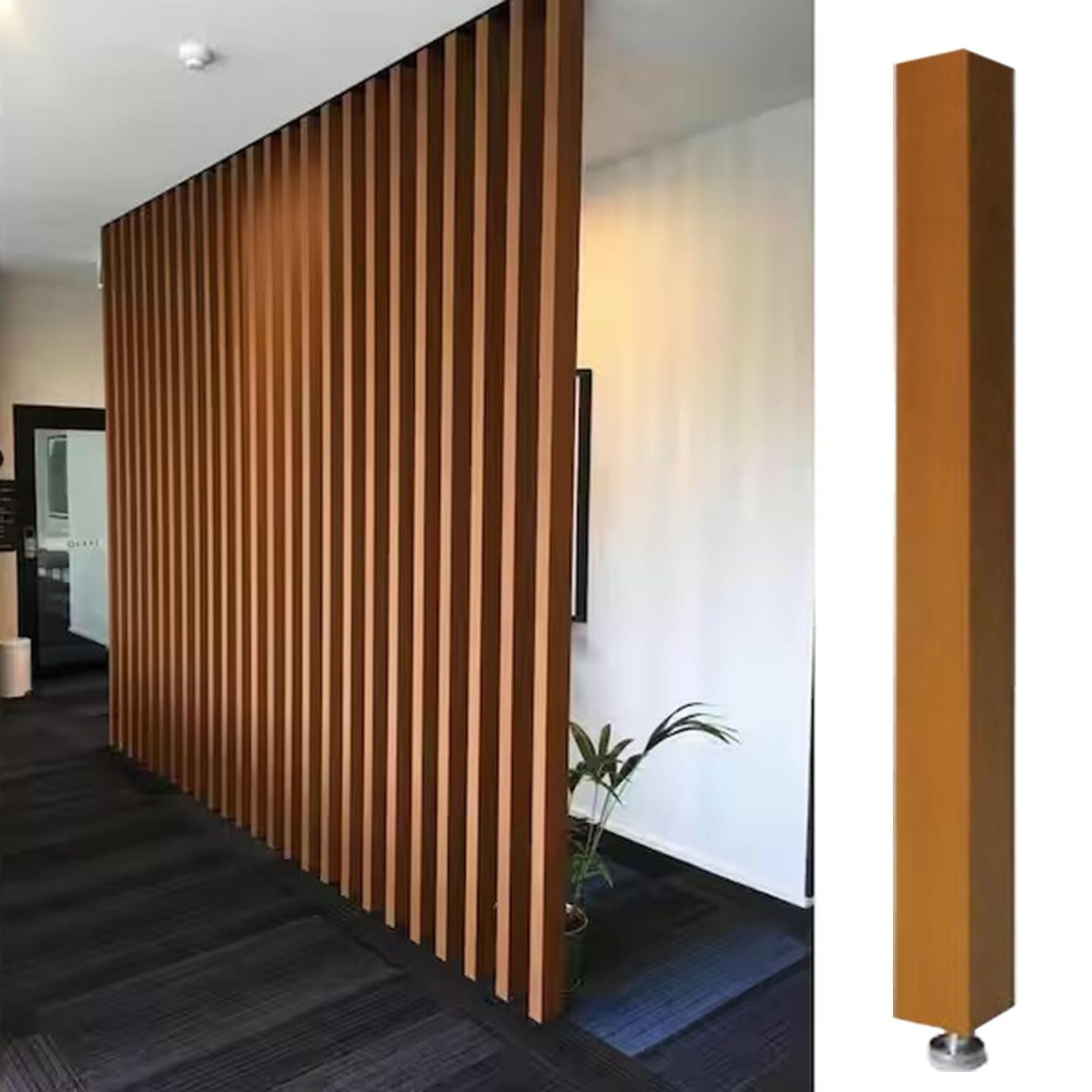 Room Divider Modern DIY Room Divider for Privacy Screen/Doorway/Studio Apartment, Square Wall Partition Floor to Ceiling Design, Easy to Install & Remove (Color : 1pc Height, Size : 120cm/47.2in/3