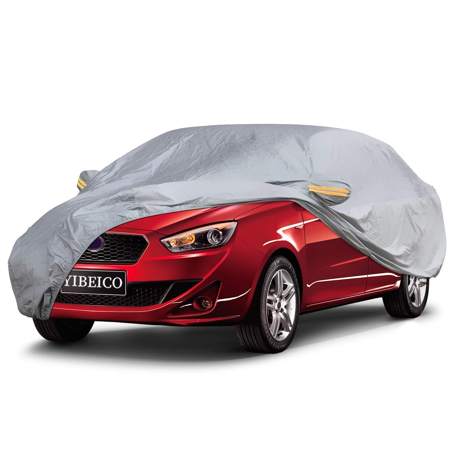 Car Cover Sedan Cover, Waterproof/Windproof/Snowproof/Dustproof/Scratch Resistant Outdoor UV Protection Full Auto Covers for Sedan
