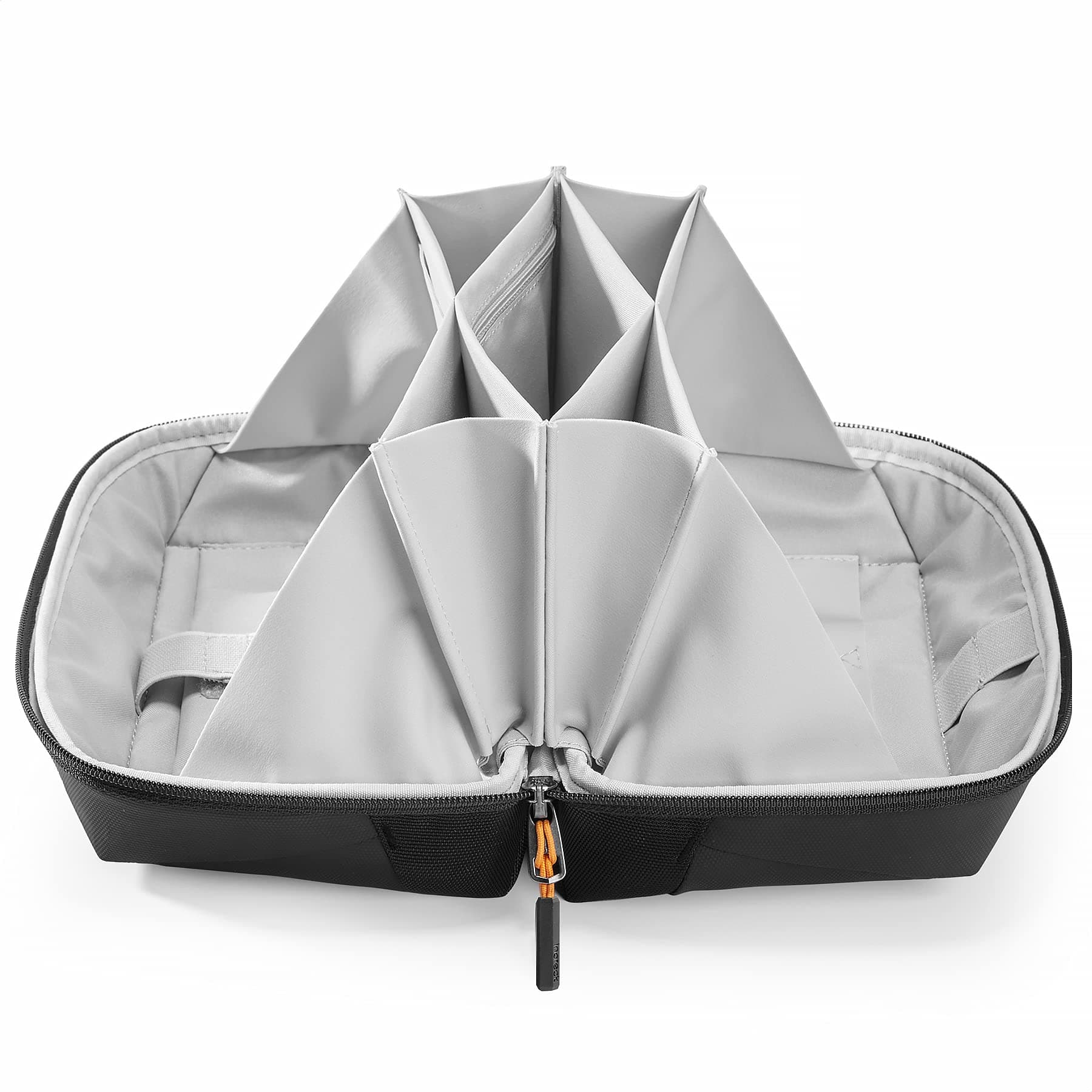 Inateck AB03007 Cable Bag Laptop Accessories Organiser Gadget Bag for Hard Drive, USB Stick, SD Cards, Travel Accessories, Splash-proof Travel Friendly, Black