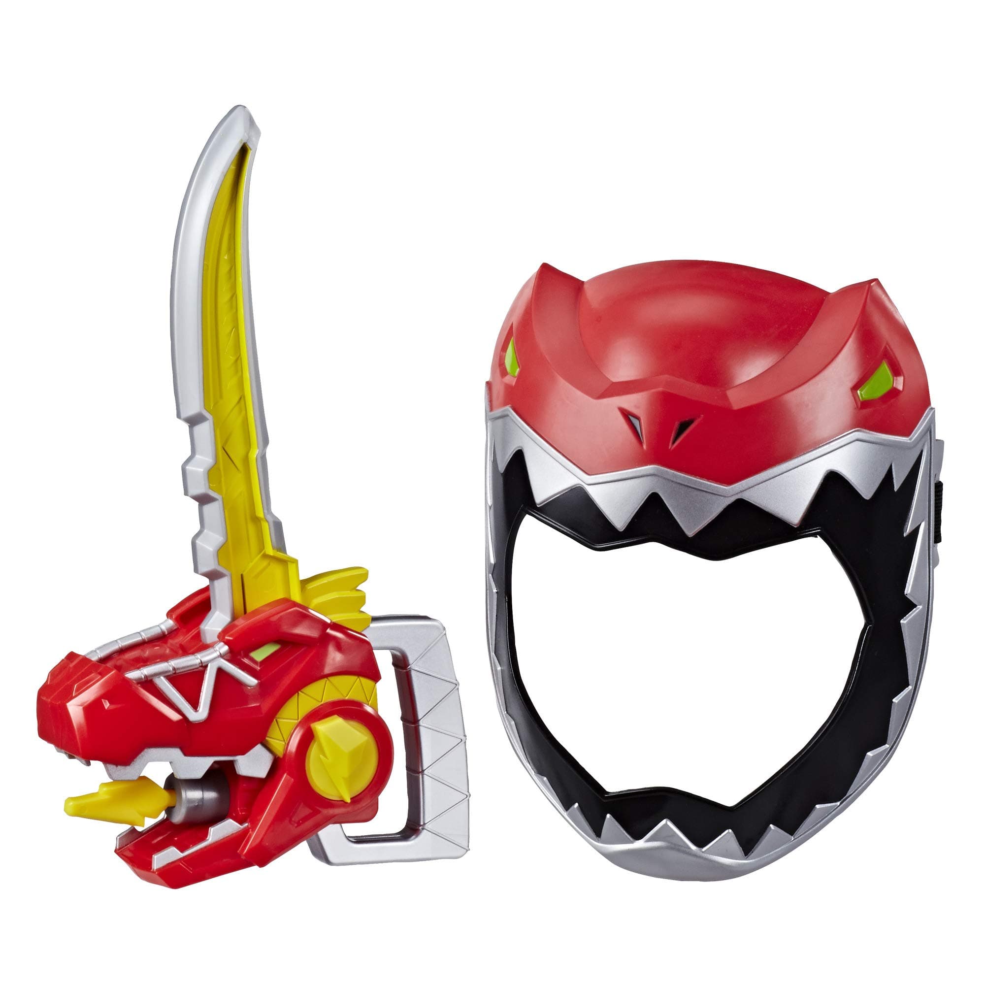Playskool Heroes Zord Saber, Red Ranger Roleplay Mask with Sword Accessory, Dino Charge Inspired Toy for Kids