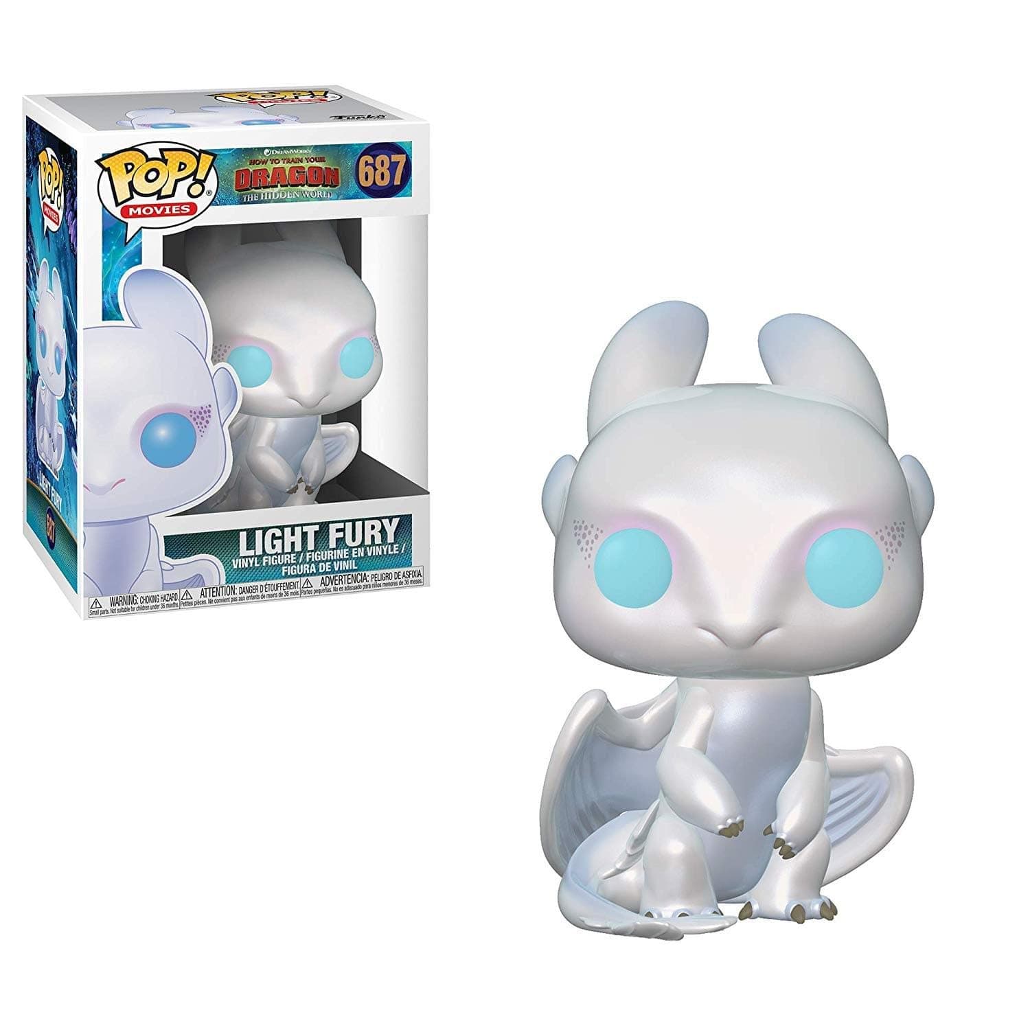 Funko Pop Movies: How to Train Your Dragon 3 - Light Fury - How to Train Your Dragon - Collectable Vinyl Figure - Gift Idea - Official Merchandise - Toys for Kids & Adults - Cartoon/Animation Fans