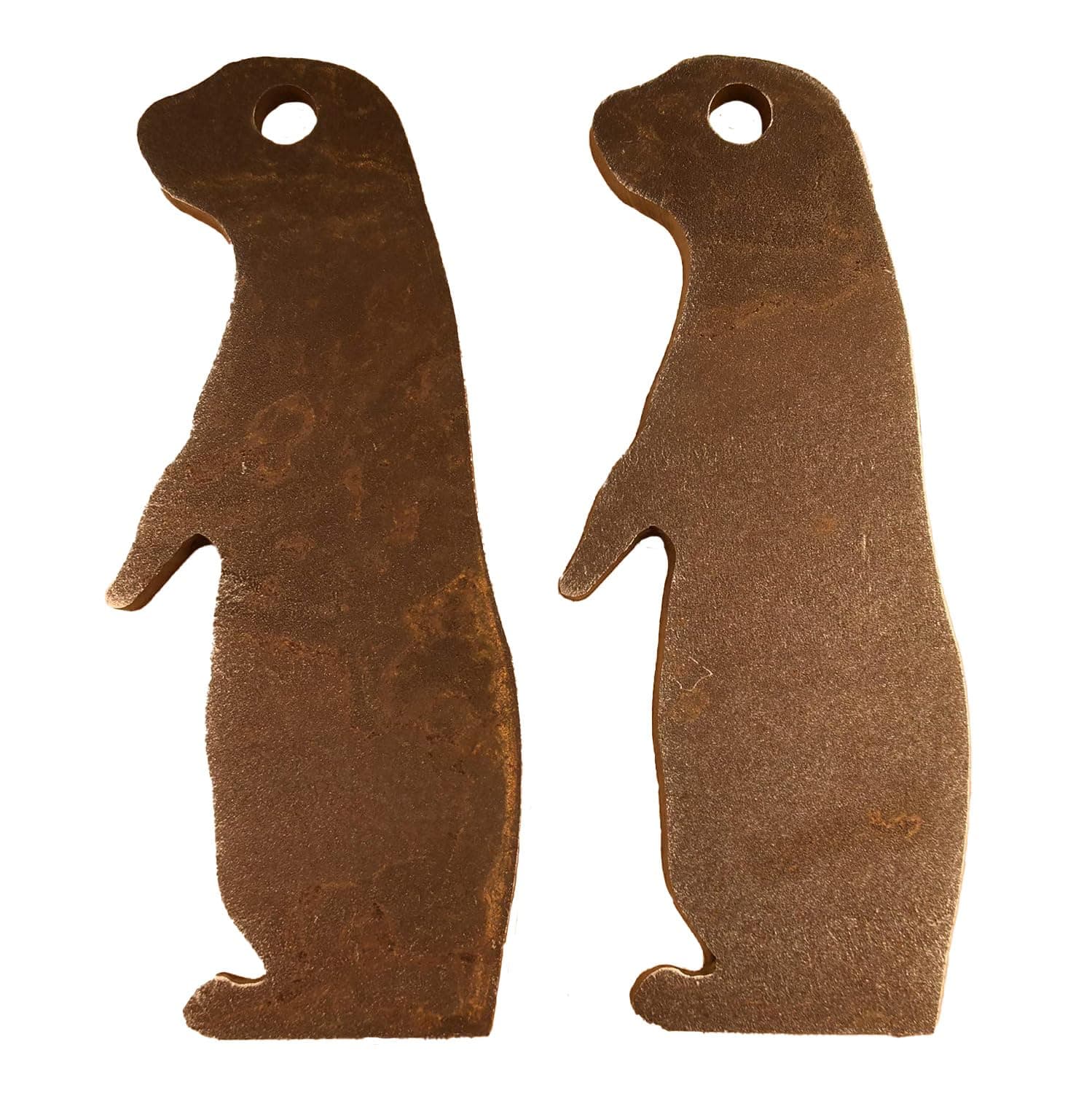 AR500 Steel Prairie Dog Silhouette Shooting Targets 2 Pack (4"x11") - 1/2" Thick, Rifle Rated by HDSteelTargets