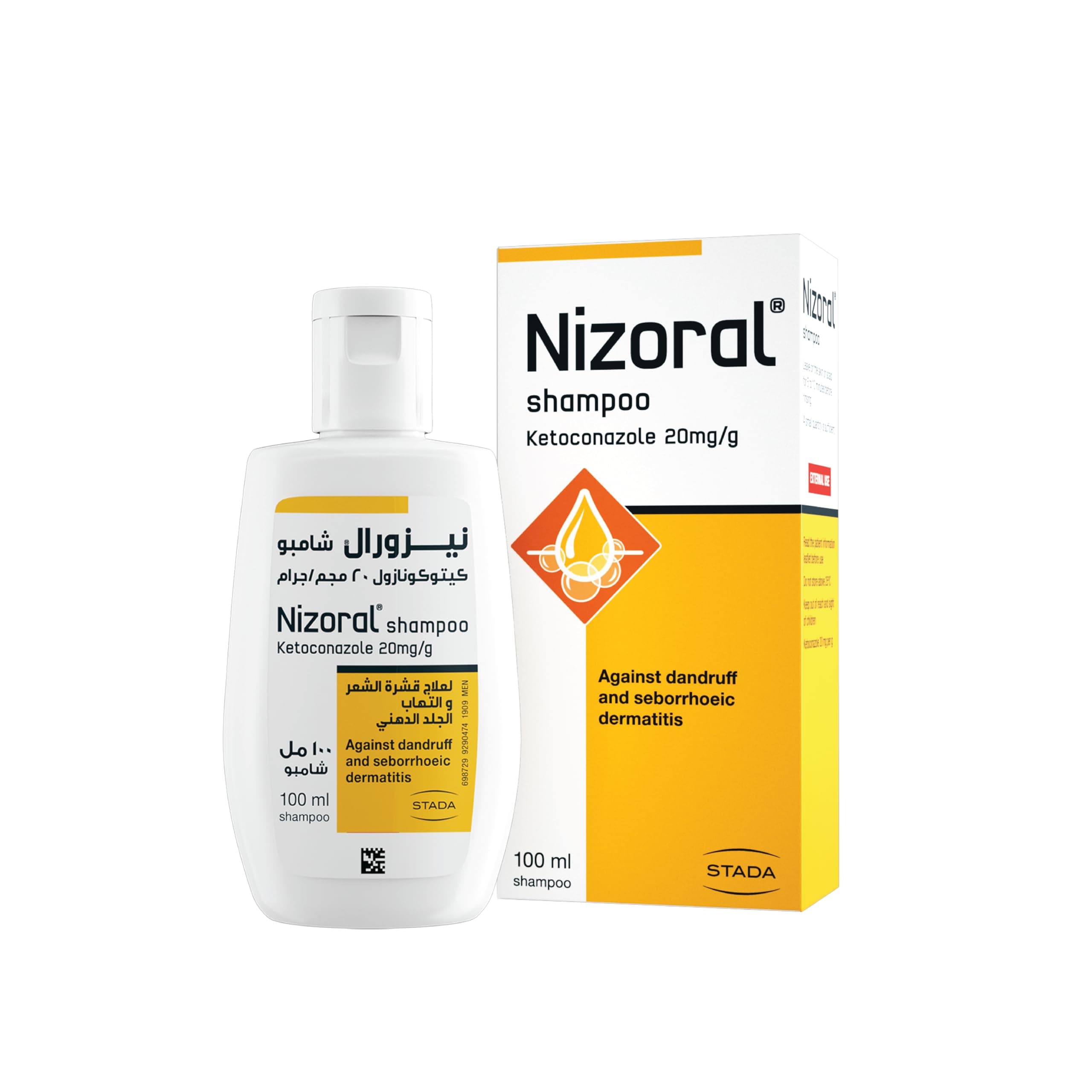 Nizoral® 2% Anti-Dandruff Shampoo, 100ml, Medical Treatment with Ketoconazole, Clinically Proven to Treat Dandruff, Flakes & Itching