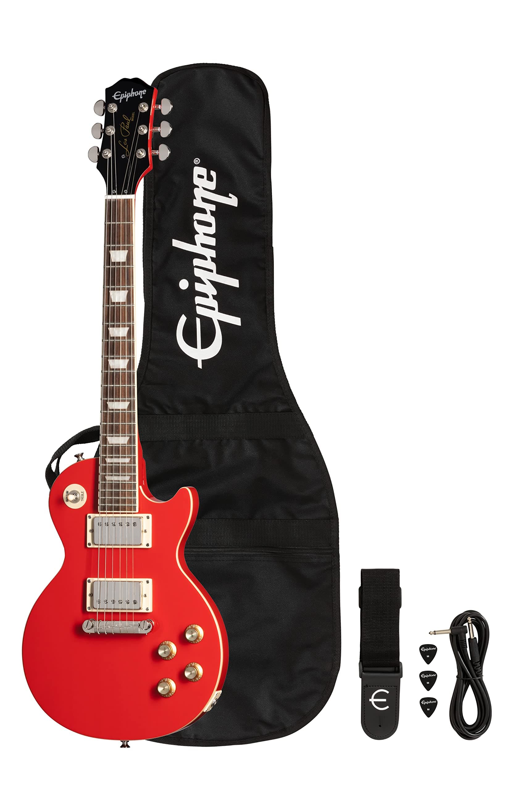 EpiphonePower Player Les Paul, 3/4+ Youth Size, Lava Red with Gigbag