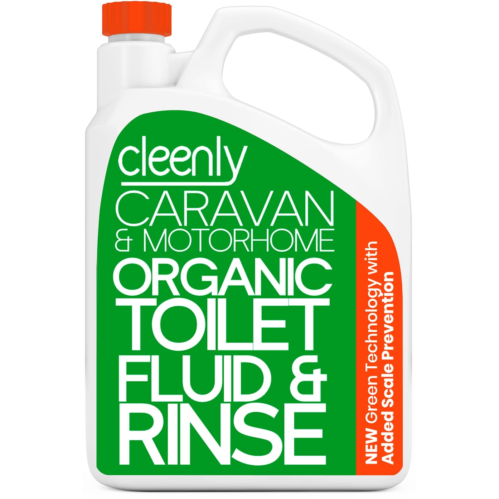 Organic Toilet Fluid Rinse Green Solution Cleaner 2L for Caravan and Motorhomes - Eco-Friendly, Formaldehyde Free - 2 Litres