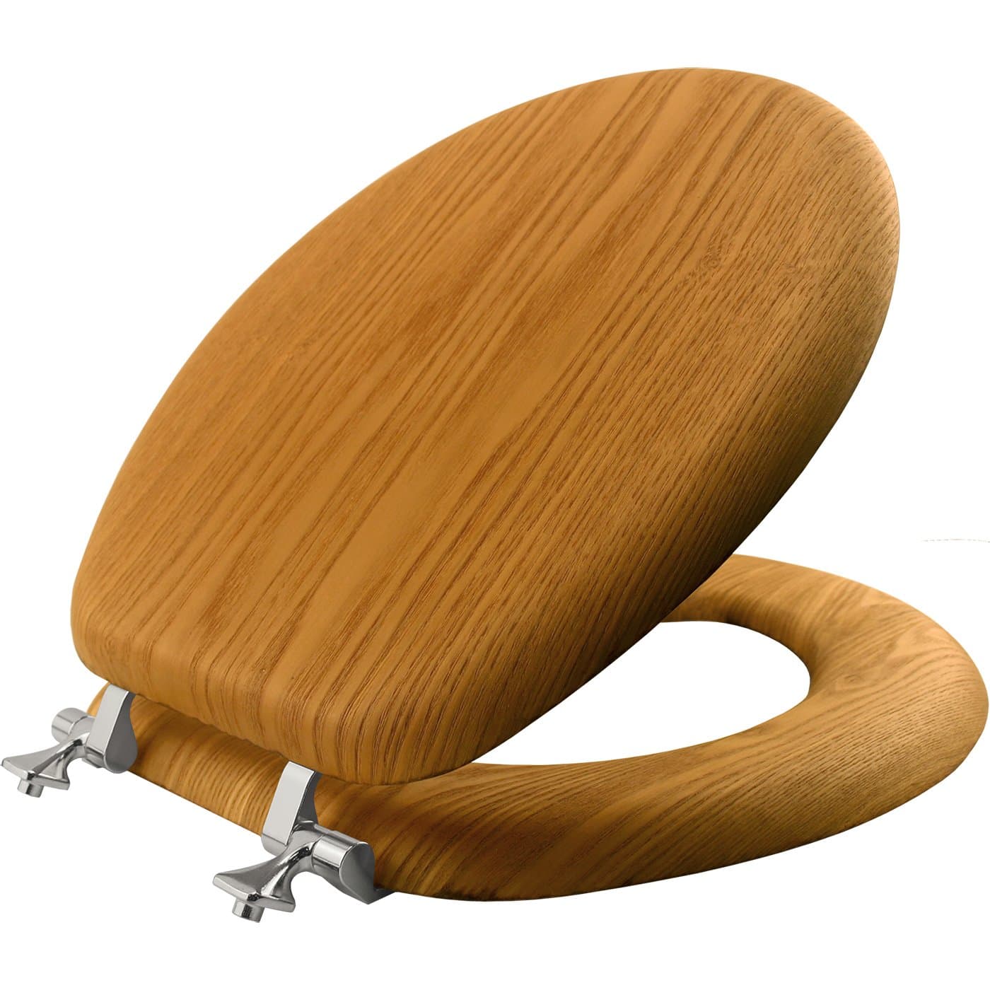 Toilet Seat Rnd Nat Oak