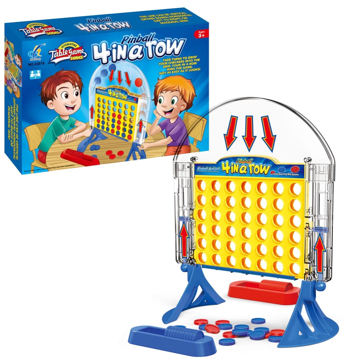 Home Smart Classic Four In A Row Game Toy Family Party Board Game Toy Connect 4 Kids Educational Toys For Boys And Girls