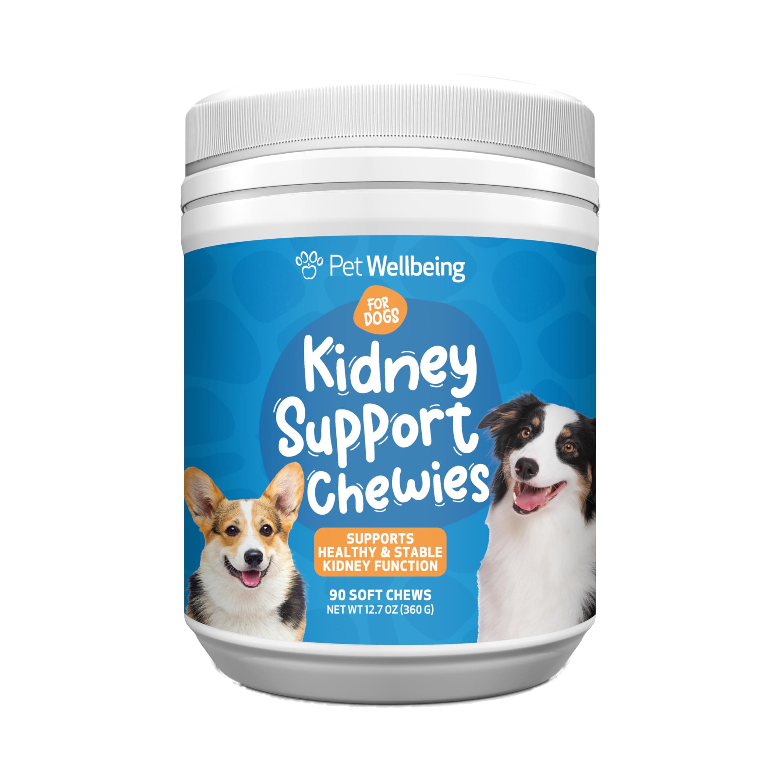 Pet Wellbeing Kidney Support Chewies for Dogs - Vet-Formulated - Supports Healthy & Stable Kidney (Renal) Function, Normal Fluid Balance & Energy Levels, Rehmannia, Astragalus - 90 Soft Chews