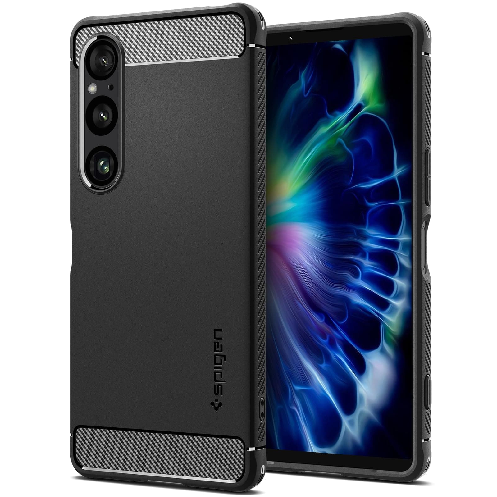 Spigen Rugged Armor Case Compatible with Sony Xperia 1 VI - Matte Black