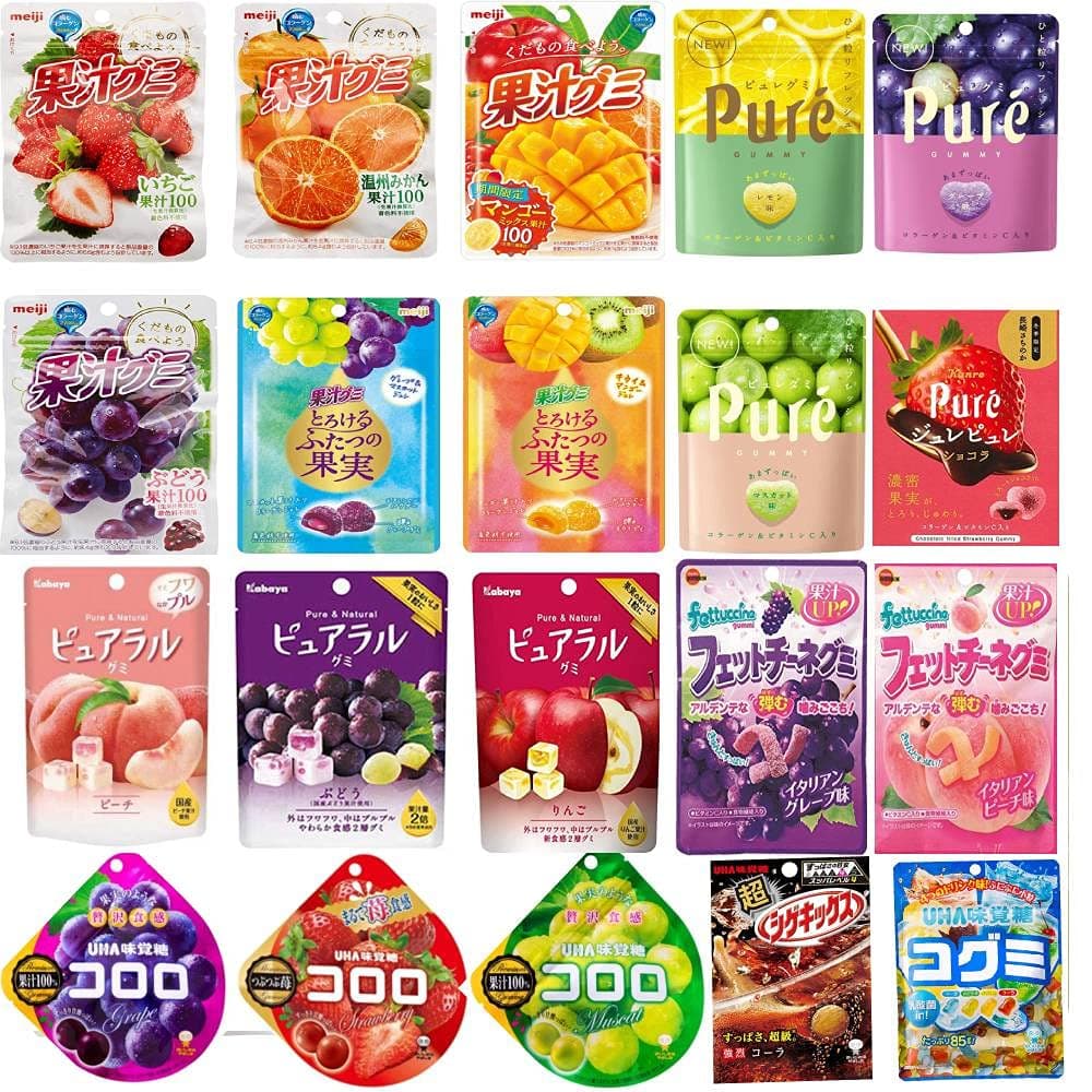 Gummies Selection 8 types of Japanese gummy candies Ninjapo