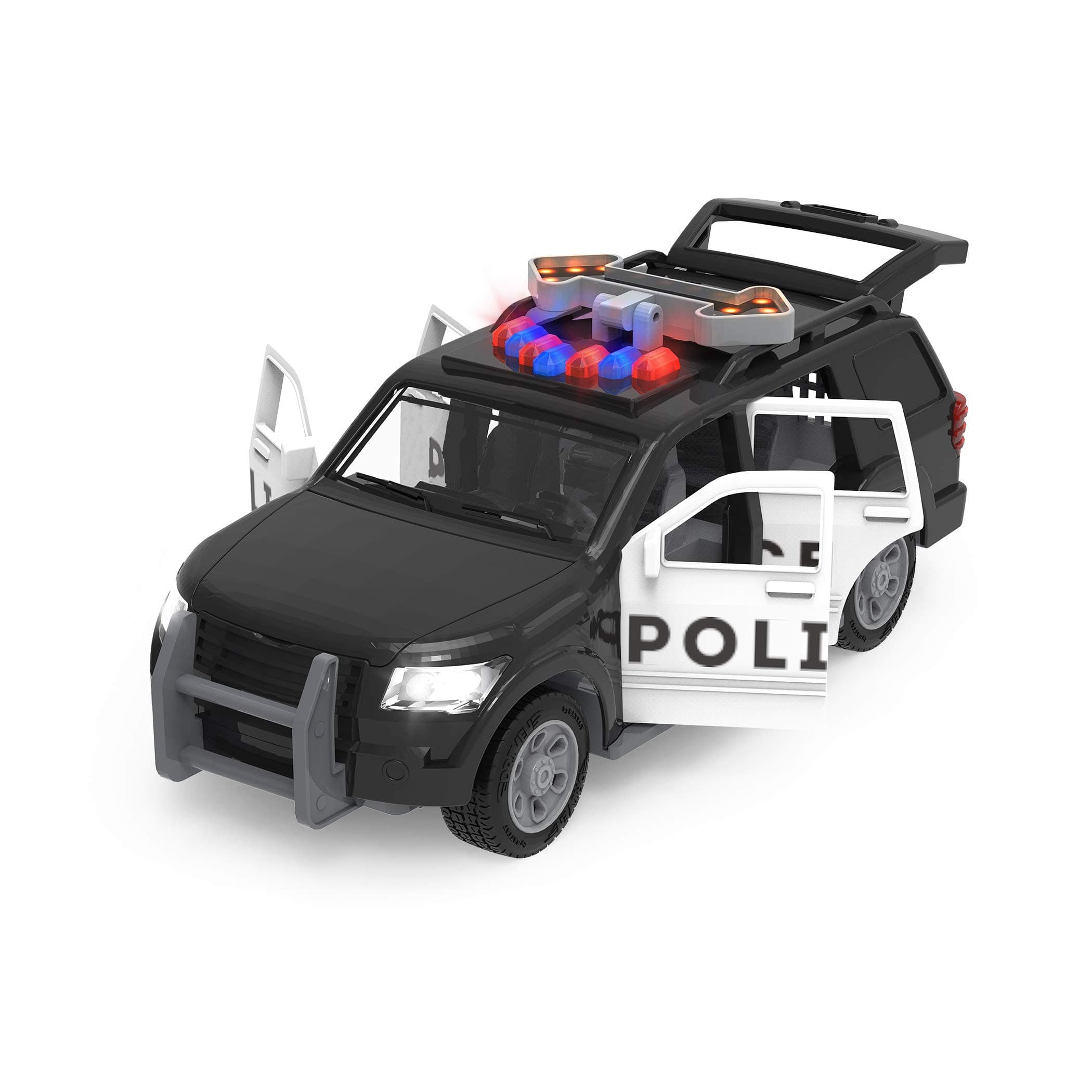 DRIVEN by Battat - Micro Police SUV - Toy Car with Lights and Sound - Rescue Cars and Toys for Kids Aged 3 and Up