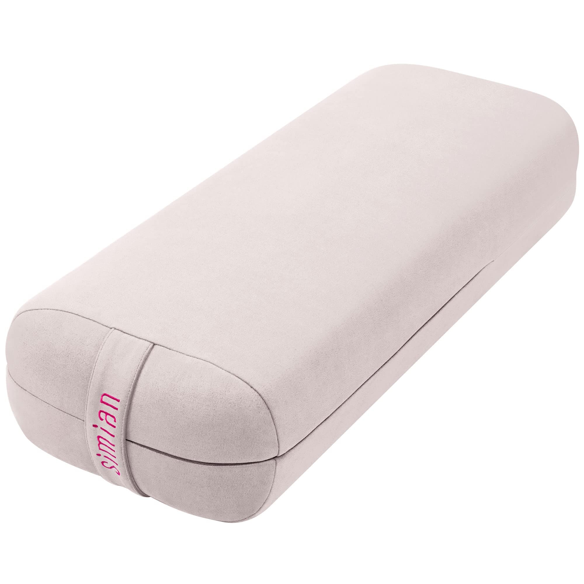 Simian Premium Meditation Bolster - Rectangular Support Cushion with Velvet Cover, Washable, for Restorative & Yin Yoga