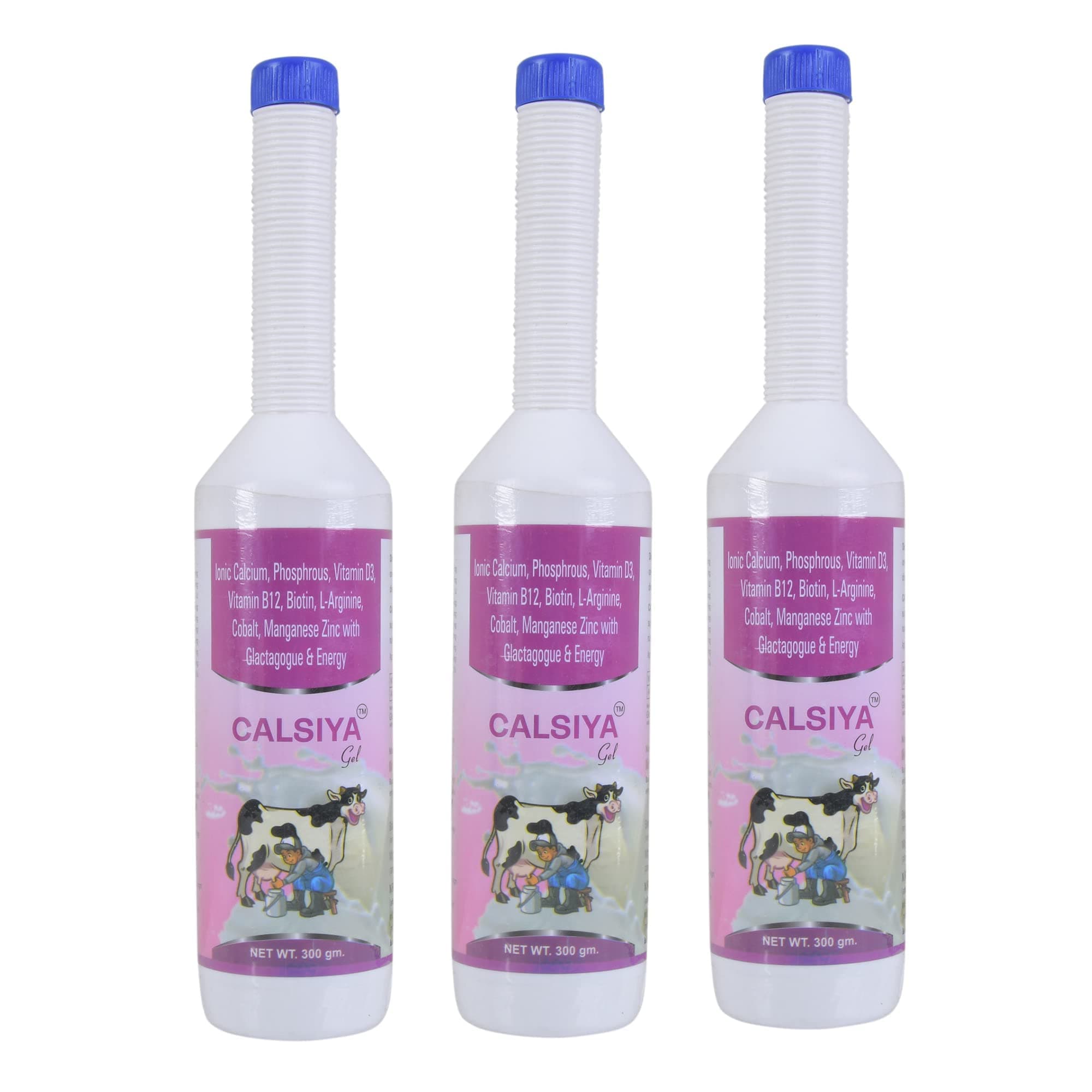 Multivitamin and Calcium Tonic for Cow for Milk Booster Calcium Liquid Supplement for Cows Improve Metabolism Digestive System Blood Calcium Level Pack of 3 (300 Grams Each)