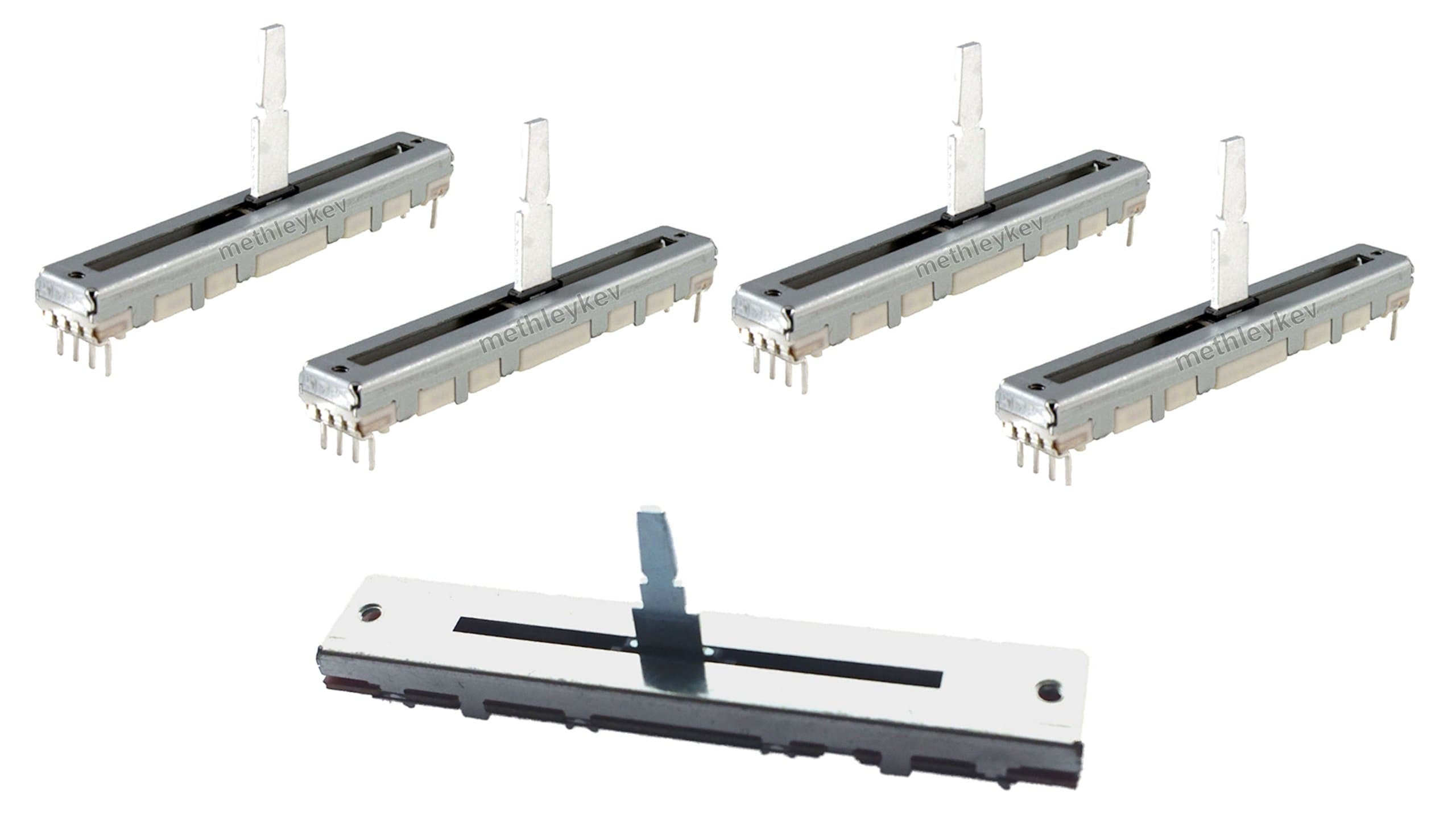 4 x FADER & 1 x CROSSFADER KIT FITS PIONEER DJM700 DJM800 DJM2000 DJM5000 DCV1020 DCV1006