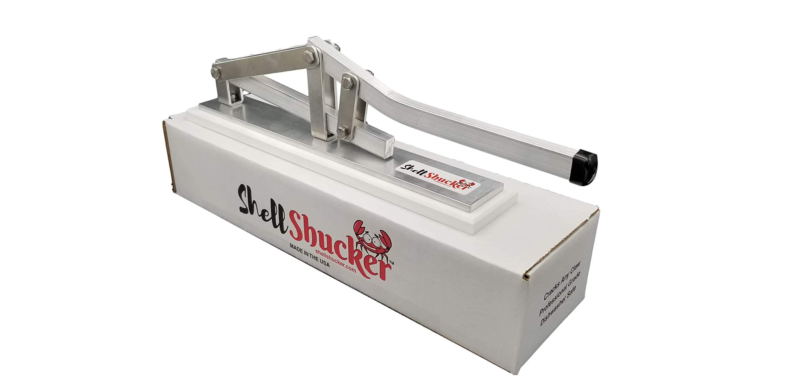 ShellShucker Stone Crab Cracker for Seafood Lobster Claw King Crab Legs Deshelling Machine No Crab Fork Needed Professional Grade Aluminum Kitchen Chef Tool