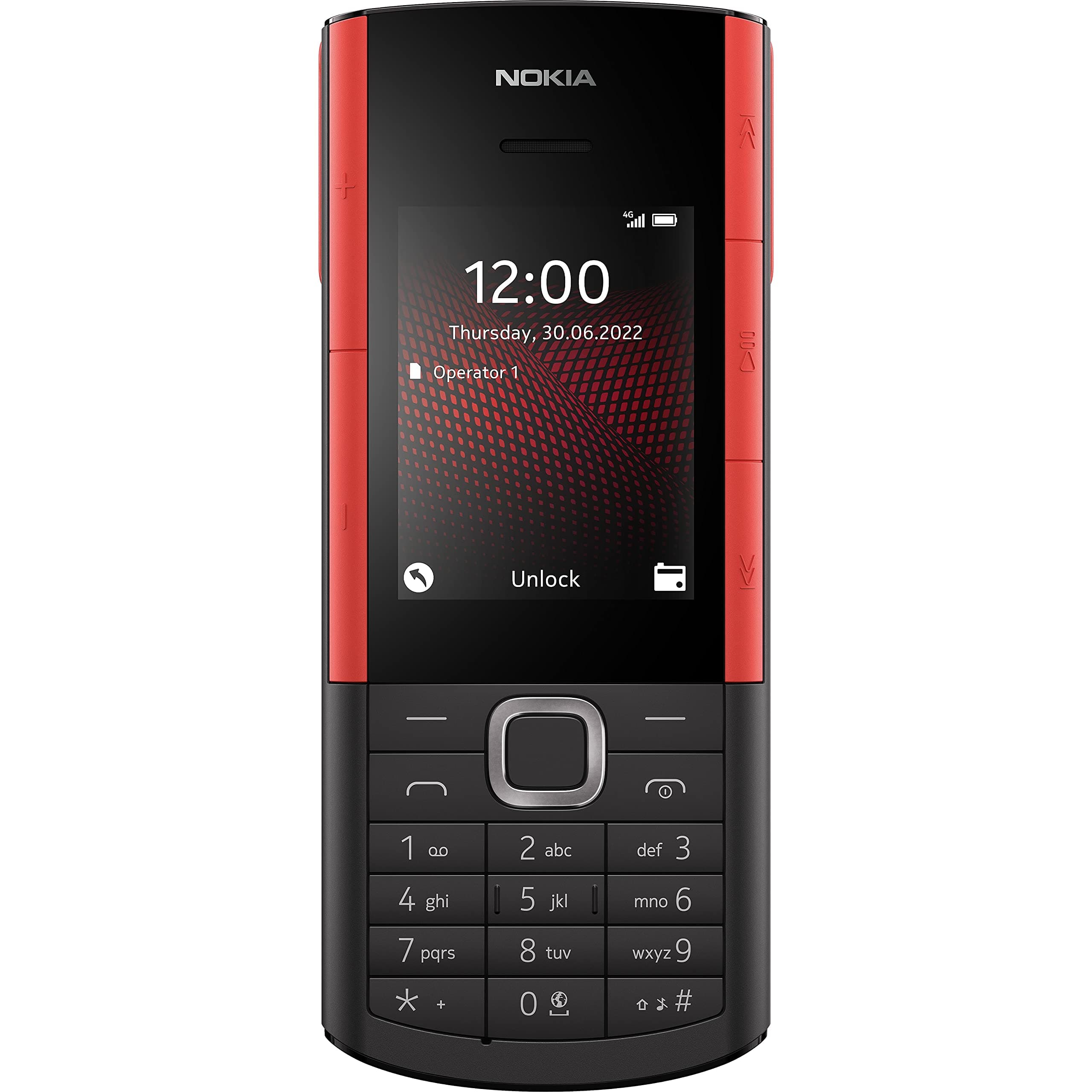 Nokia 5710 Xpress Audio Feature Phone with built-in wireless earbuds, 4G Connectivity, MP3 player, wireless FM radio, dedicated music keys and long-lasting battery (Dual SIM) - Black