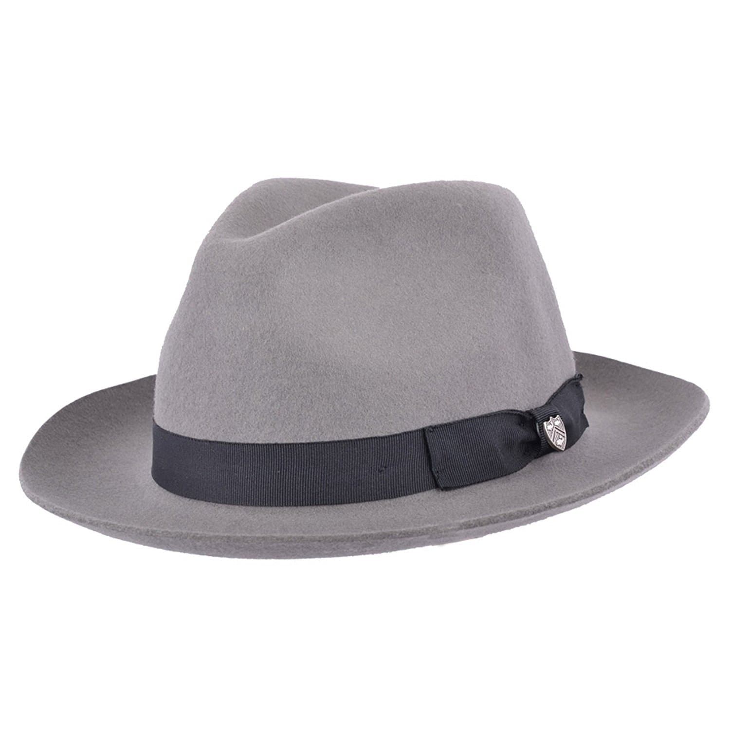 Gladwin Bond Quality Hand Made Fedora Trilby Hat with Matching Band 100% Wool