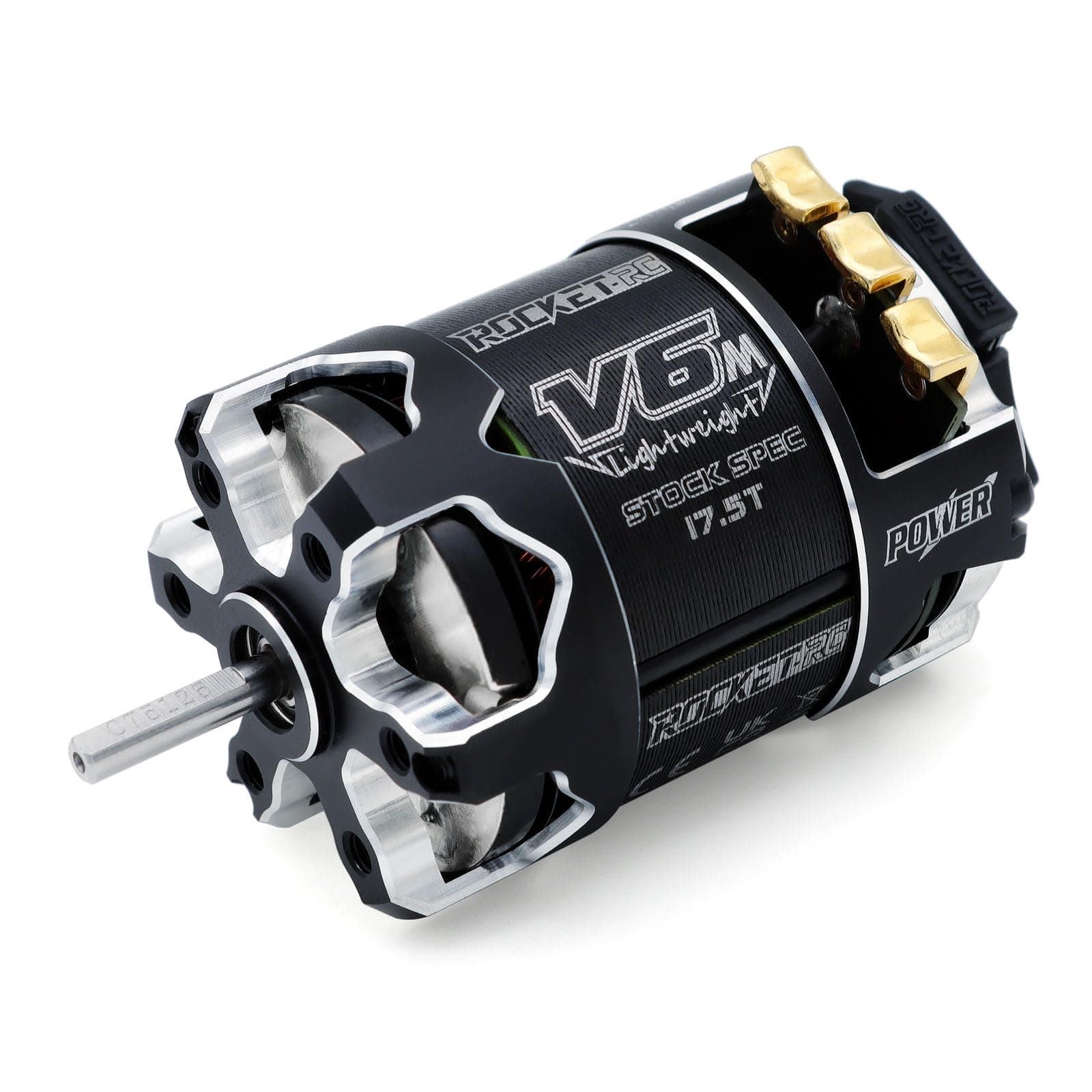 Surpass Hobby Rocket 540-V6M Sensored 17.5T Brushless Motor Light-Weight SPEC Motor for 1/10 Scale RC Racing Car (Shaft 3.175, 17.5T KV)