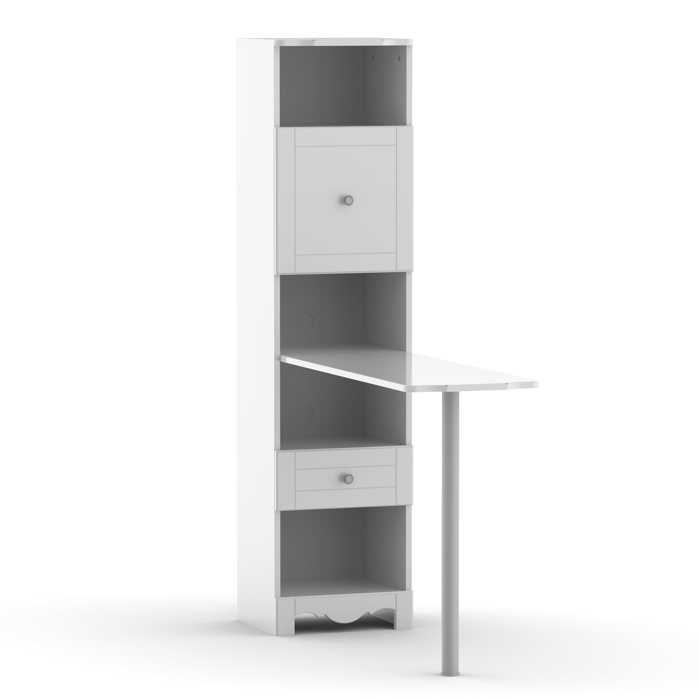 Pixel Bookcase Desk from Nexera, White